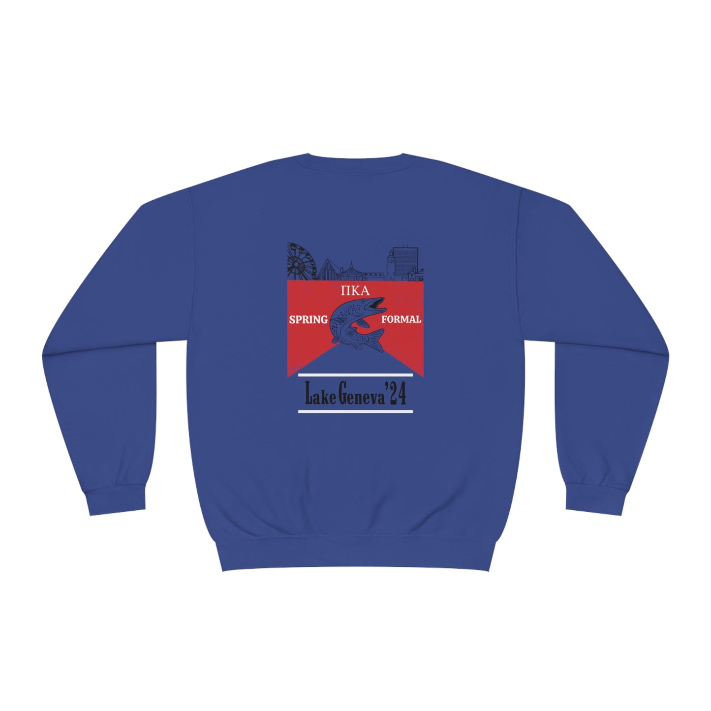 Copy of Pike Mockup 1 Crewneck Sweatshirt budwiser red