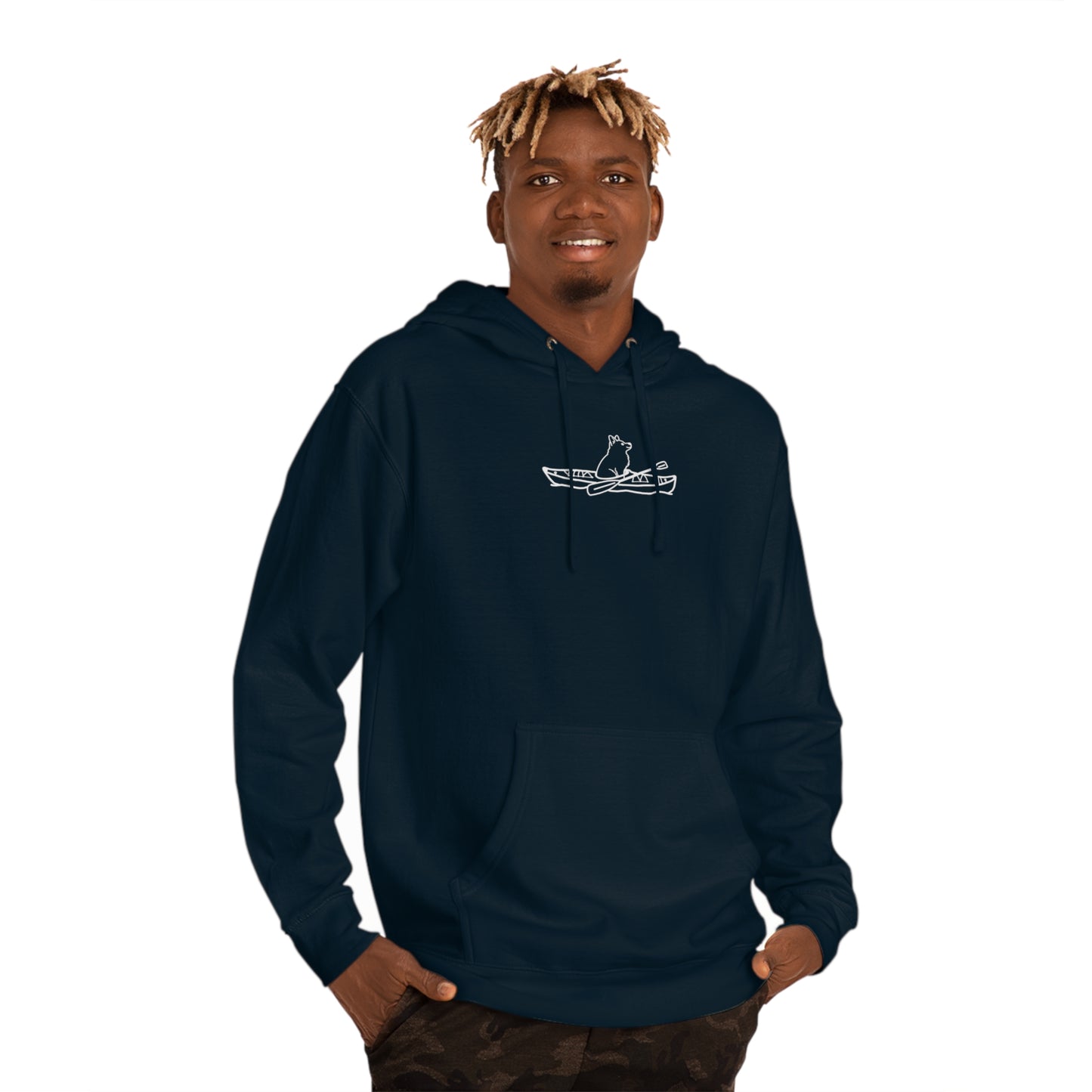 Kayak Dog Husky - Unisex Hooded Sweatshirt ITC