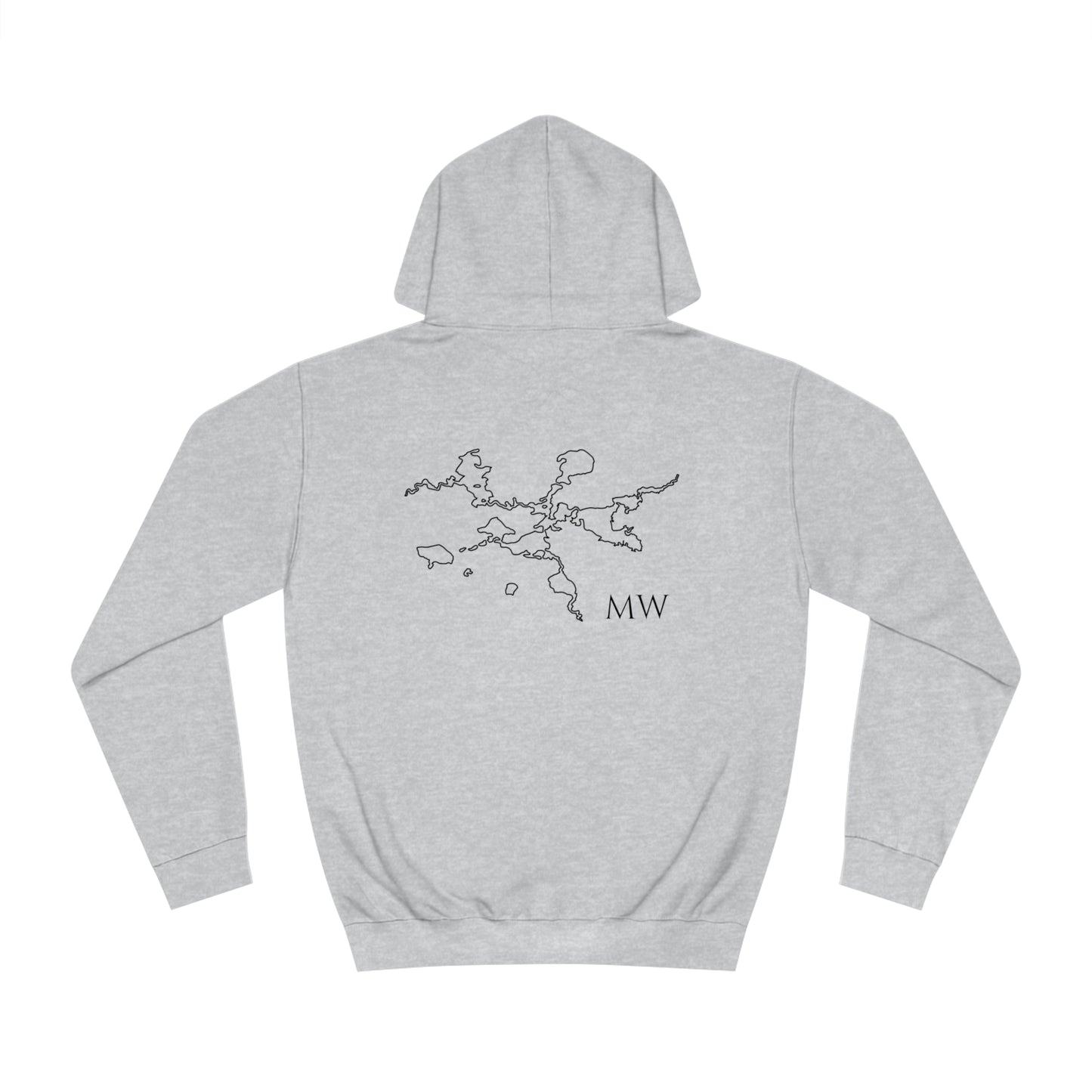 Manitowish Waters Wakeboard Patch - Unisex Hoodie Medium Weight