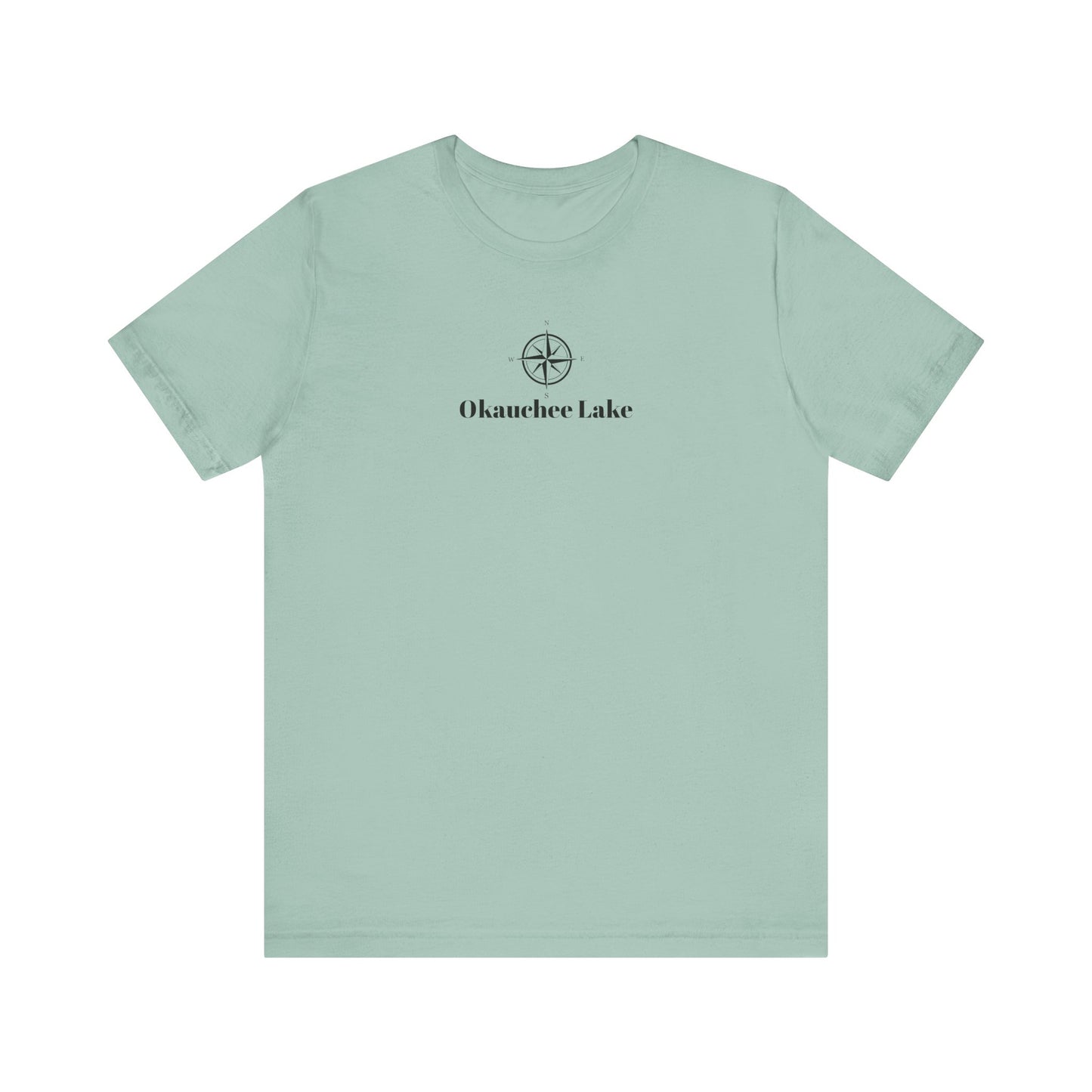 Okauchee Lake Compass Rose Unisex Lightweight Short Sleeve Tee