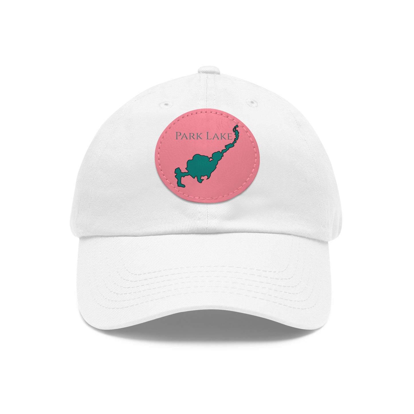 Park Lake Embroidered Hat with Leather Patch