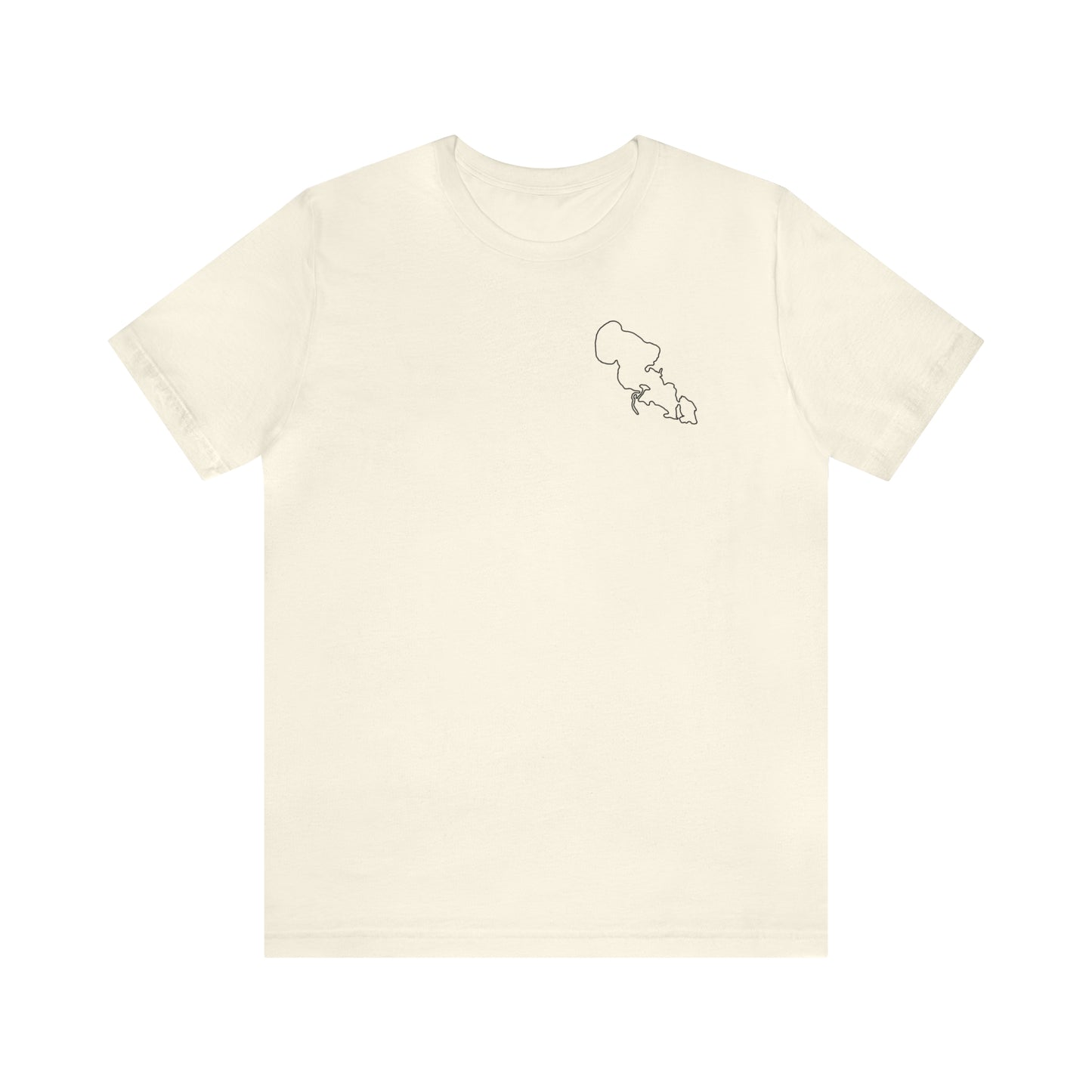 Wisconsin Sailing - Lac LaBelle Unisex Lightweight Short Sleeve Tee