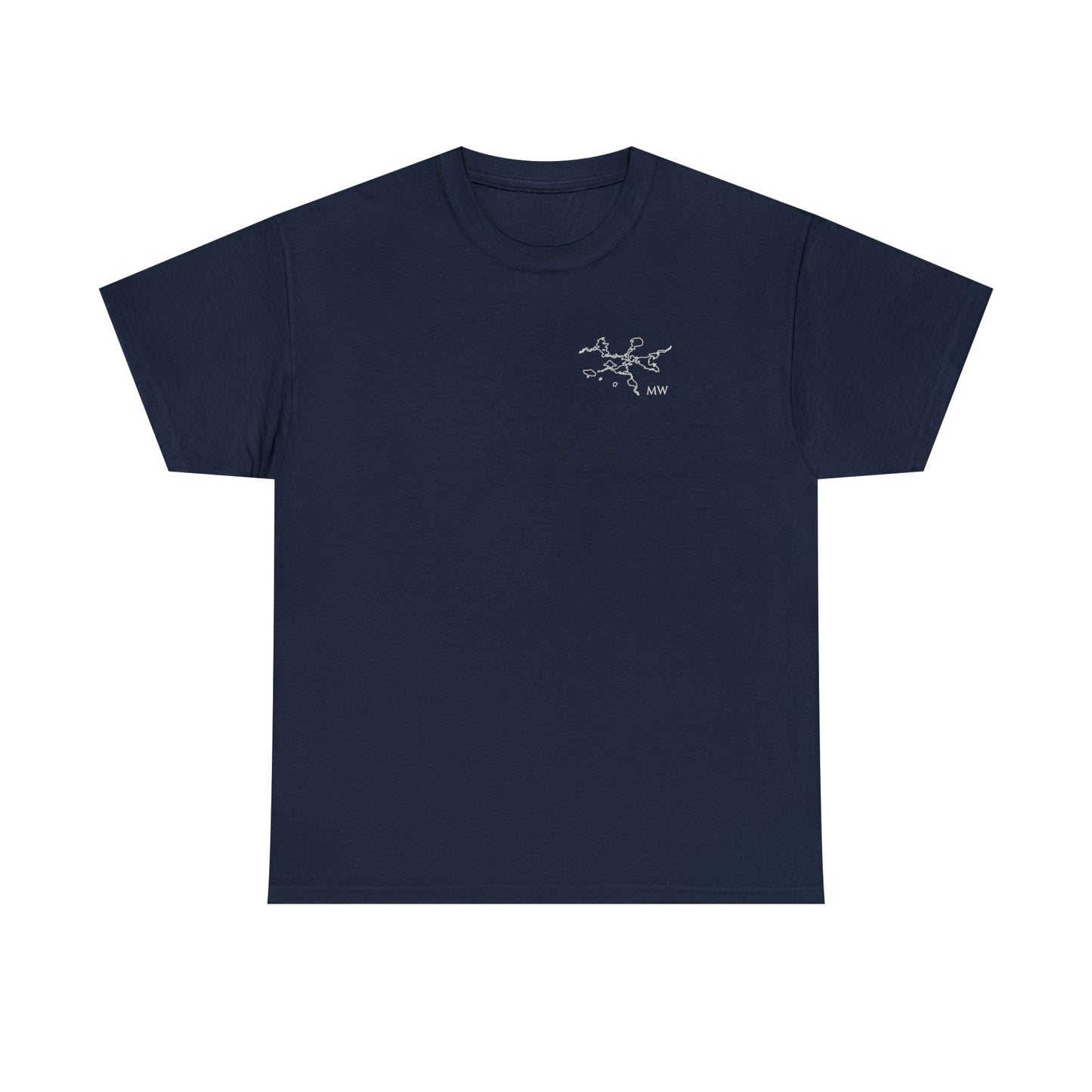 Manitowish Waters Plain Back - Unisex Heavyweight Short Sleeve Tee
