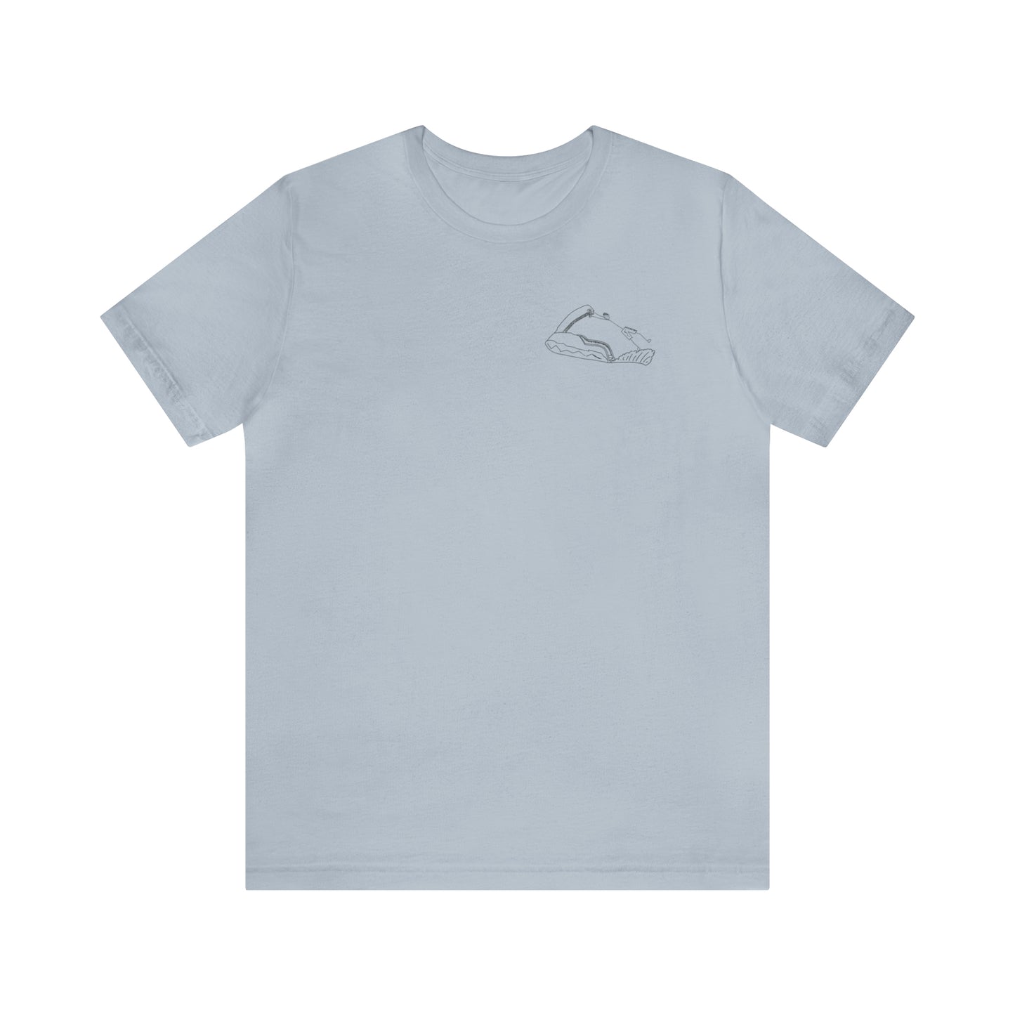 Okauchee Lake, Standup Jetski Fall - Unisex Lightweight Short Sleeve Tee