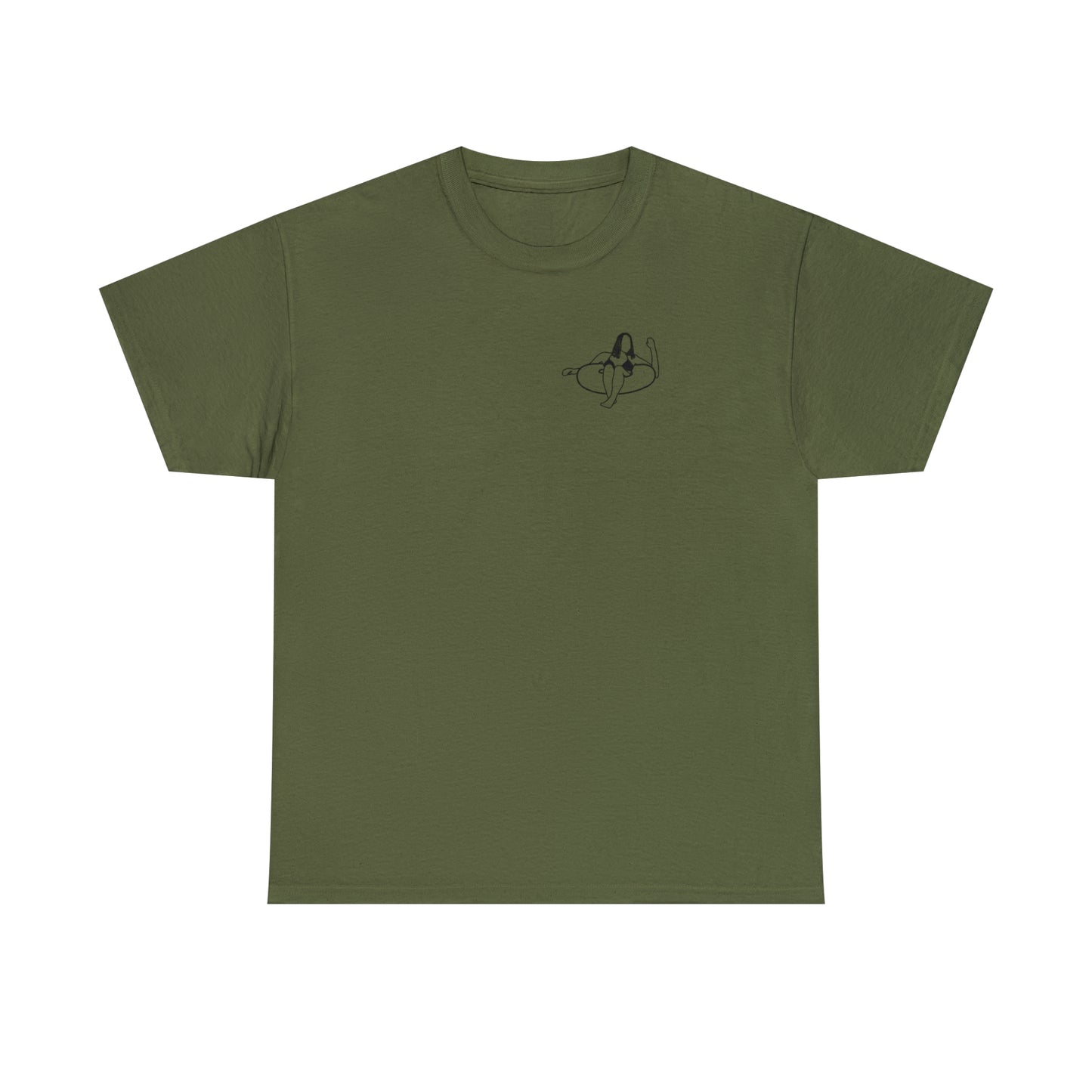 Eagle River Inner Tube Girl - Unisex Heavy Tee Shirt