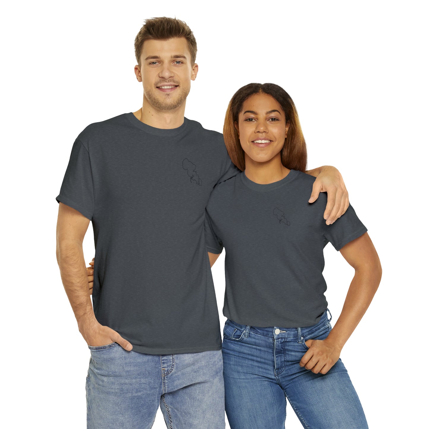 Trolling Motor Fishing - Lac LaBelle Unisex Heavy Tee Shirt