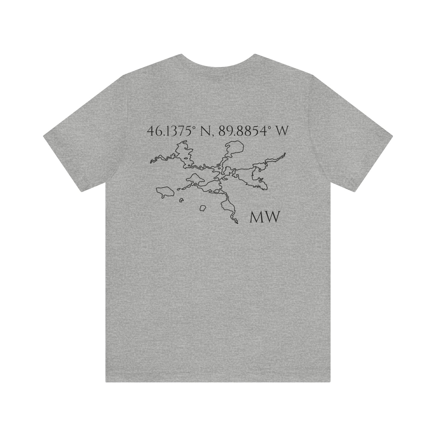 Sailing Patch - Manitowish Waters Unisex Lightweight Short Sleeve Tee