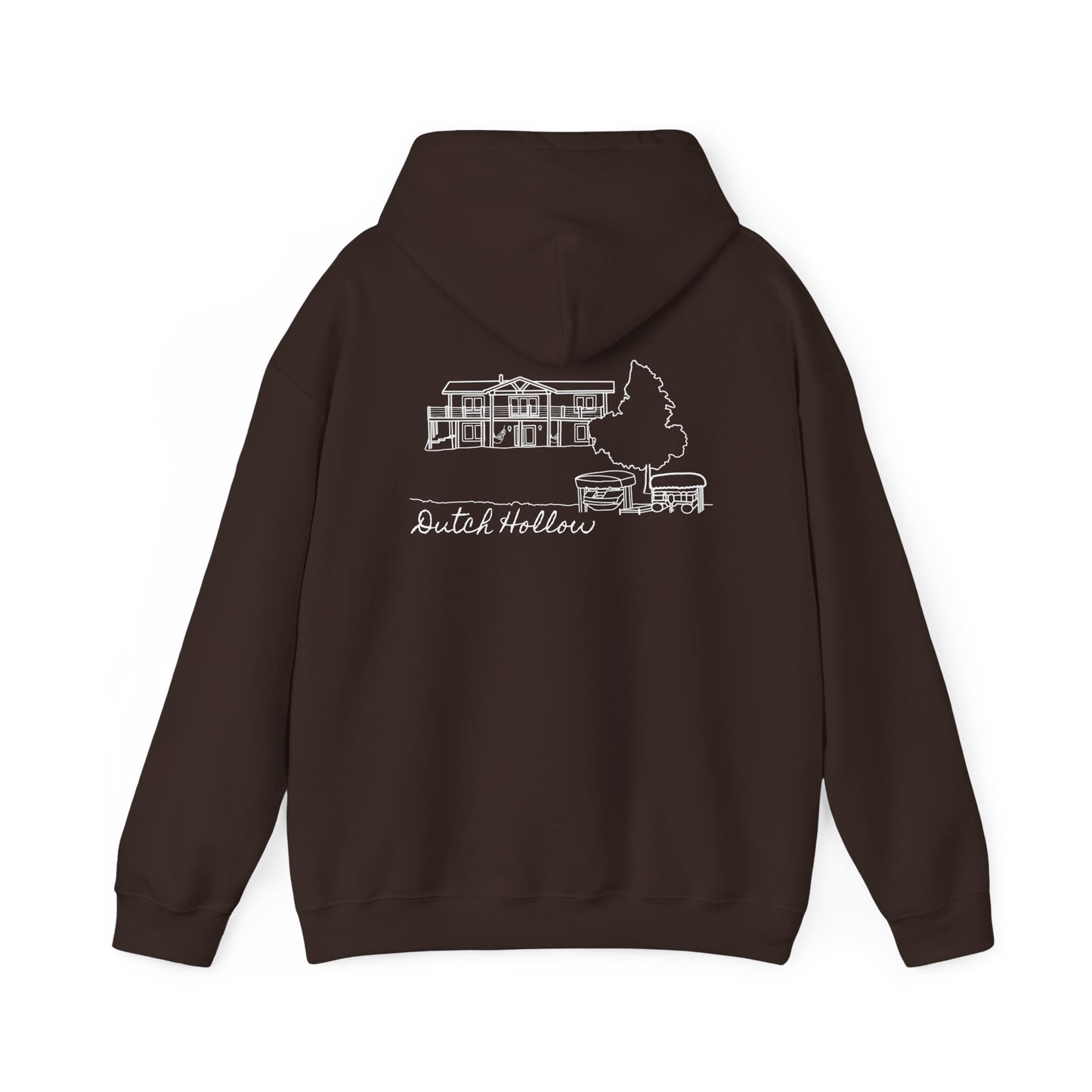 Beer Die Dutch Hollow Cabin - Unisex Heavy Blend Hooded Sweatshirt