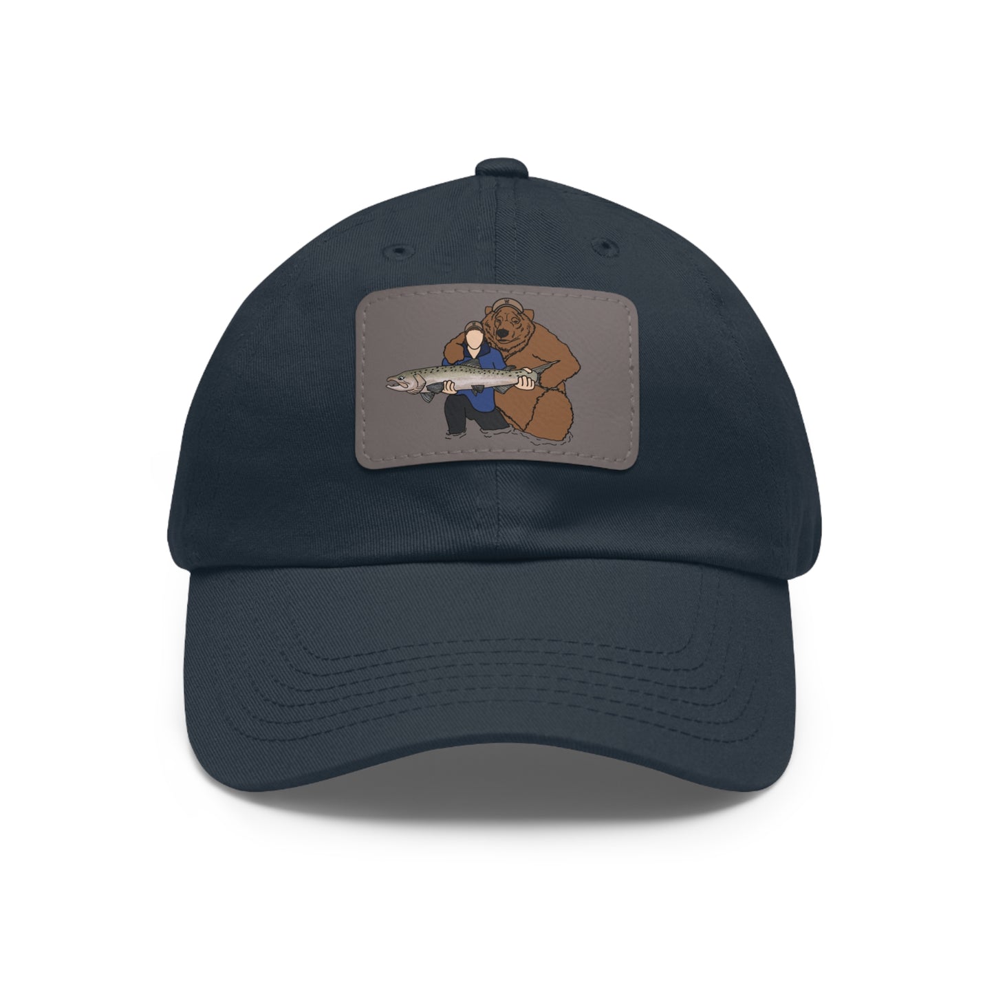 Papa Bear Plain - Hat with Leather Patch