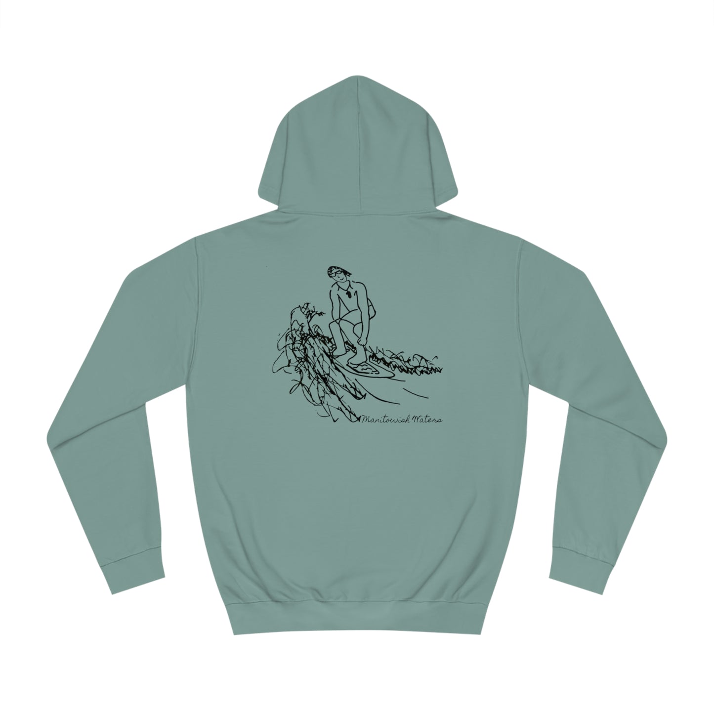 Manitowish Waters Surf Sketch - Lac LaBelle Unisex Hoodie Medium Weight