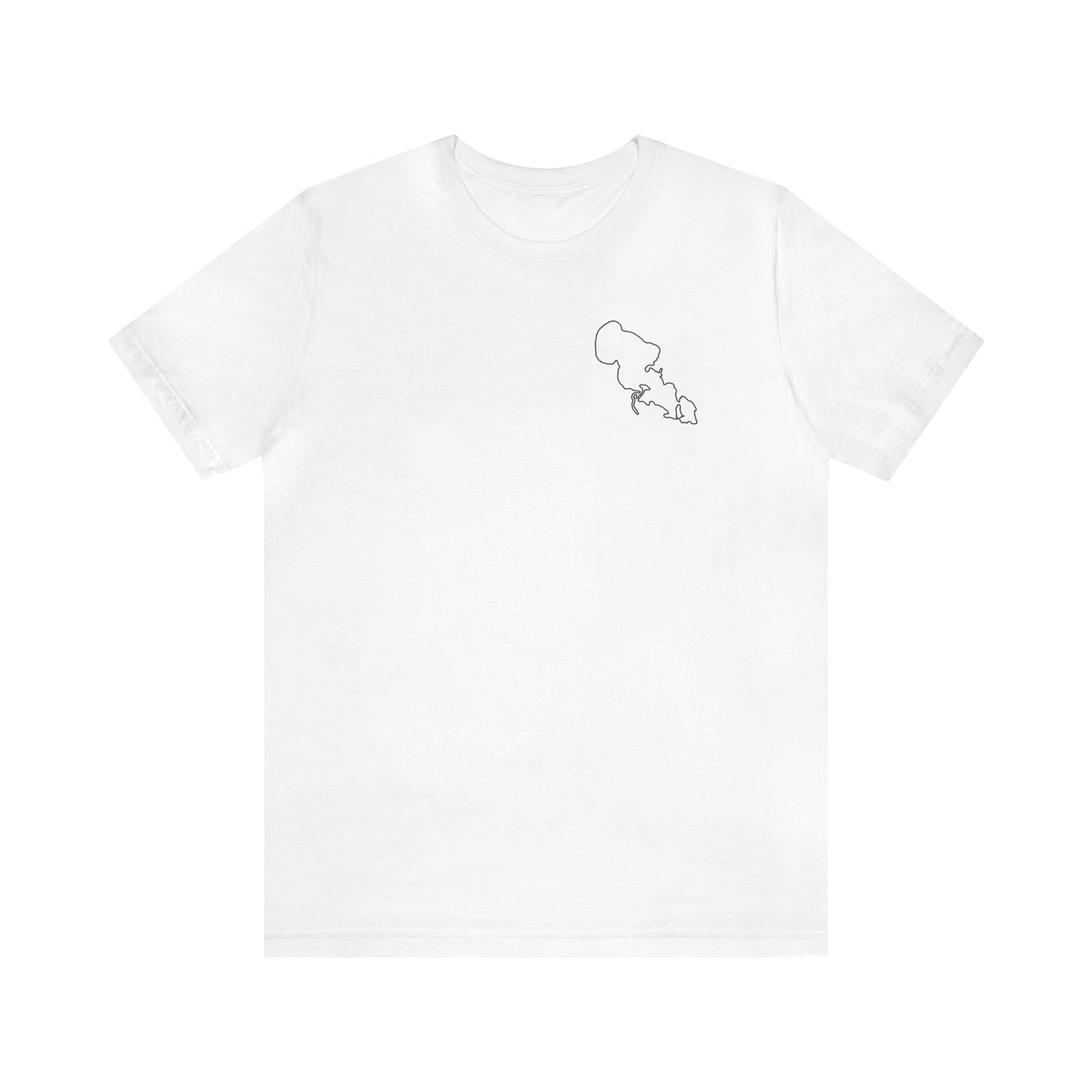 Wisconsin Sailing - Lac LaBelle Unisex Lightweight Short Sleeve Tee