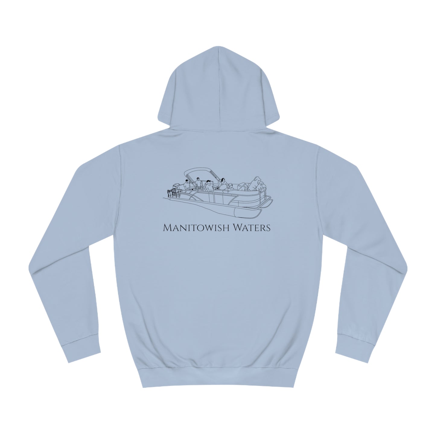 Manitowish Waters Pontoon Boat Family With Dogs - Unisex Hoodie Medium Weight