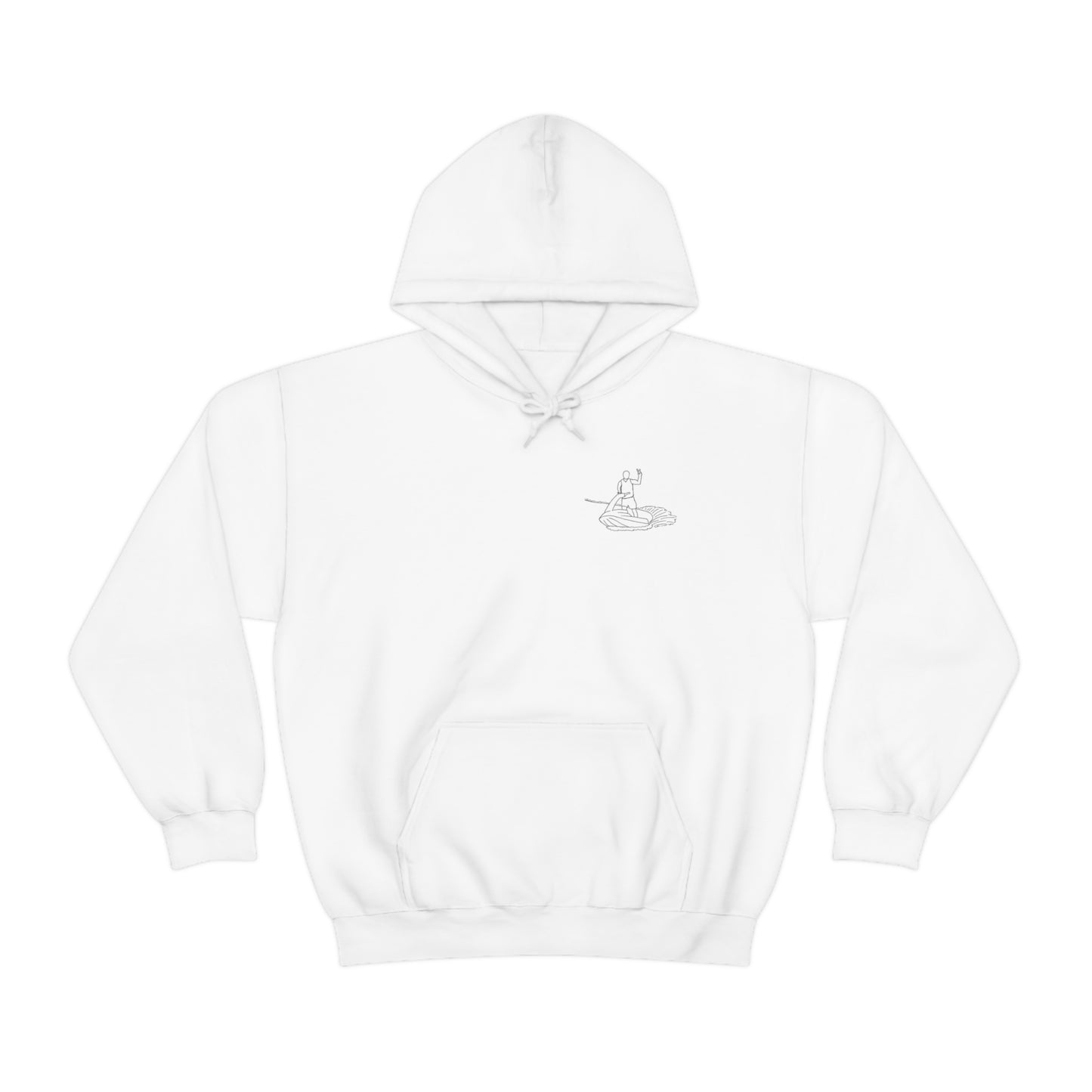 Manitowish Waters Standup Jetski - Unisex Heavy Blend Hooded Sweatshirt