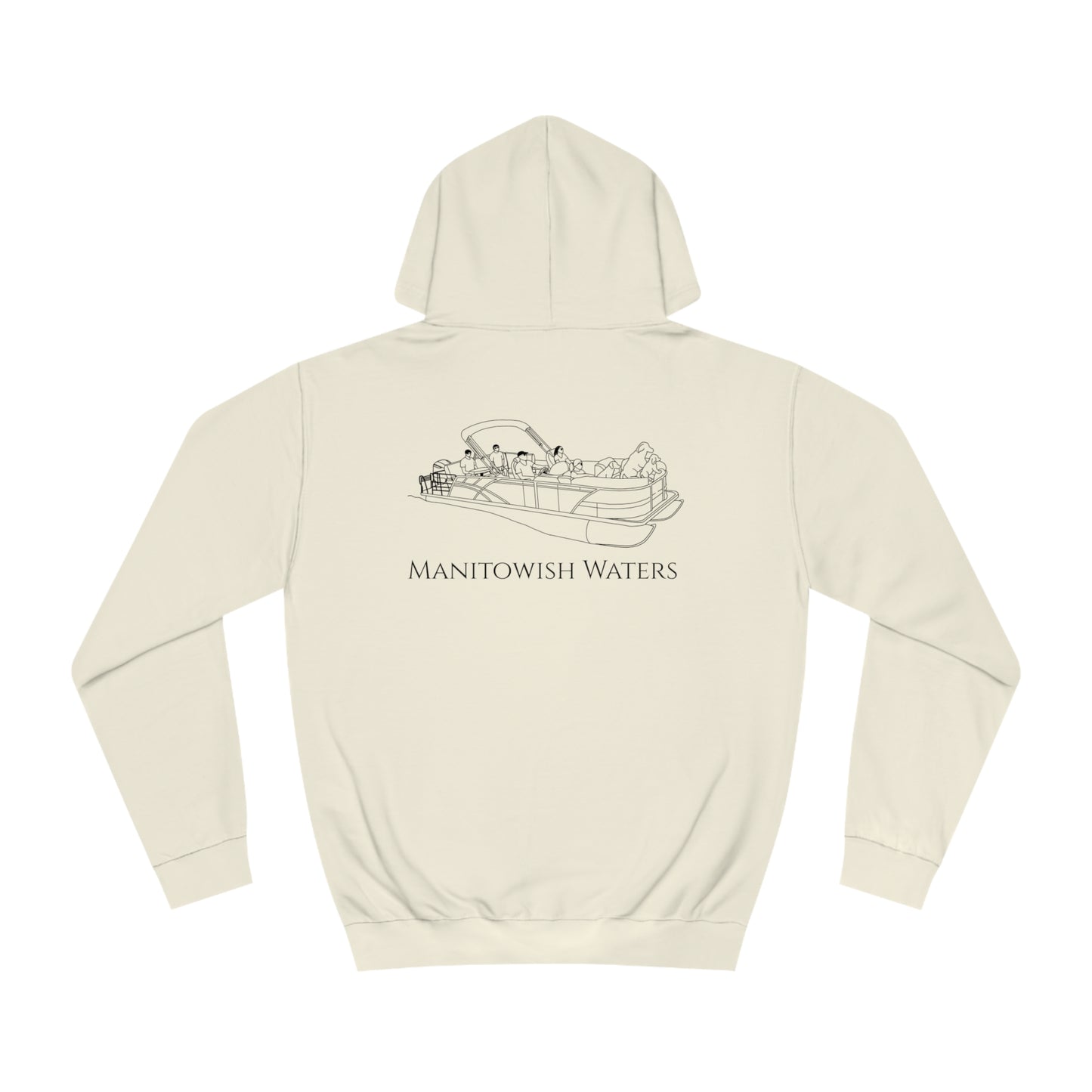 Manitowish Waters Pontoon Boat Family With Dogs - Unisex Hoodie Medium Weight