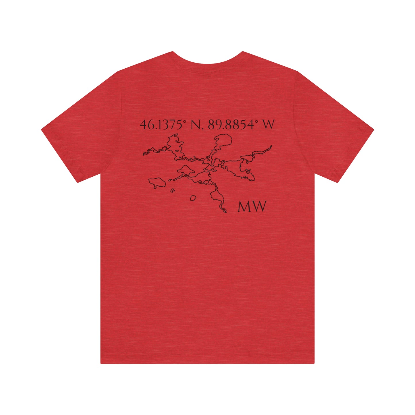 Sailing Patch - Manitowish Waters Unisex Lightweight Short Sleeve Tee