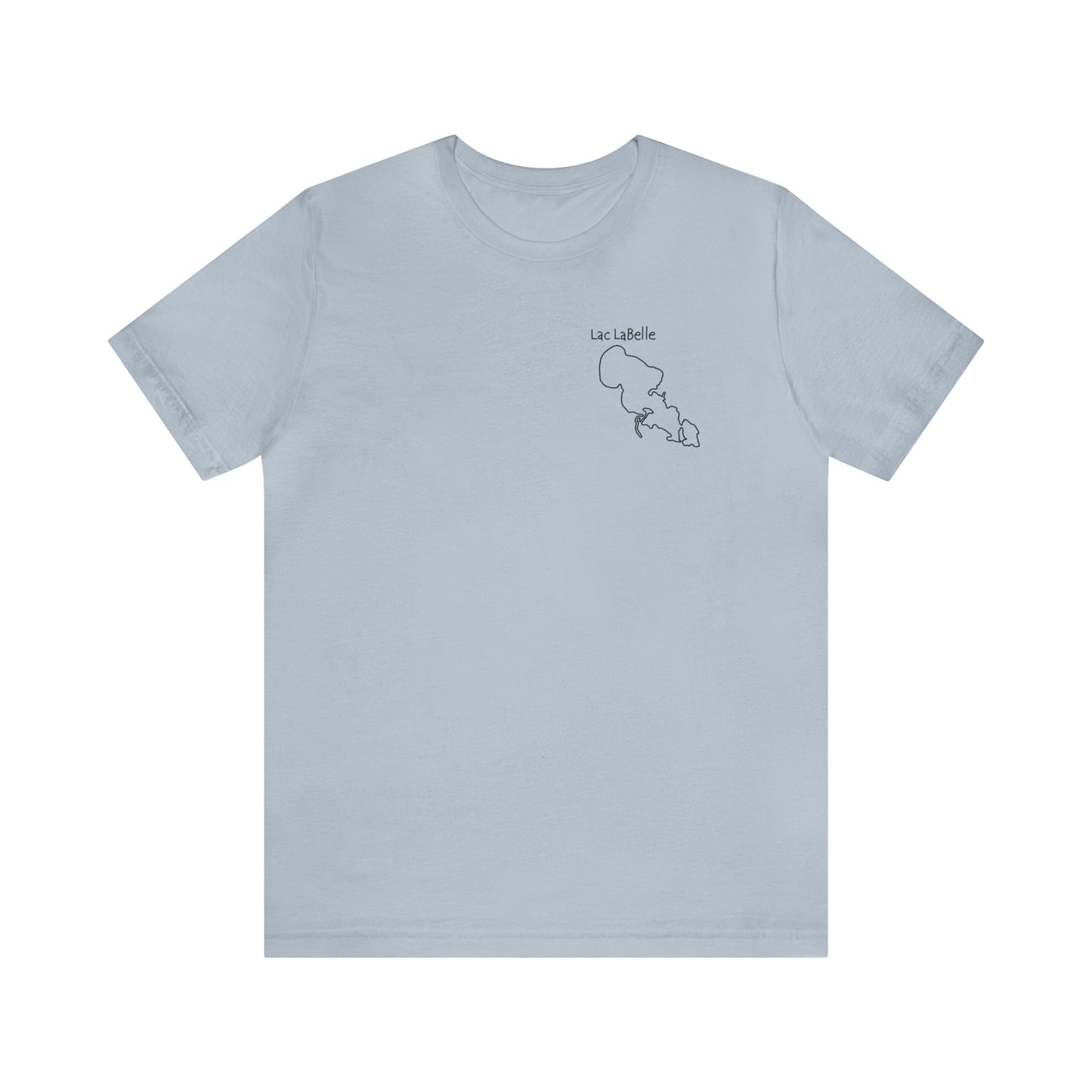 Lac LaBelle, Wakeboard Float Plane - Unisex Lightweight Short Sleeve Tee