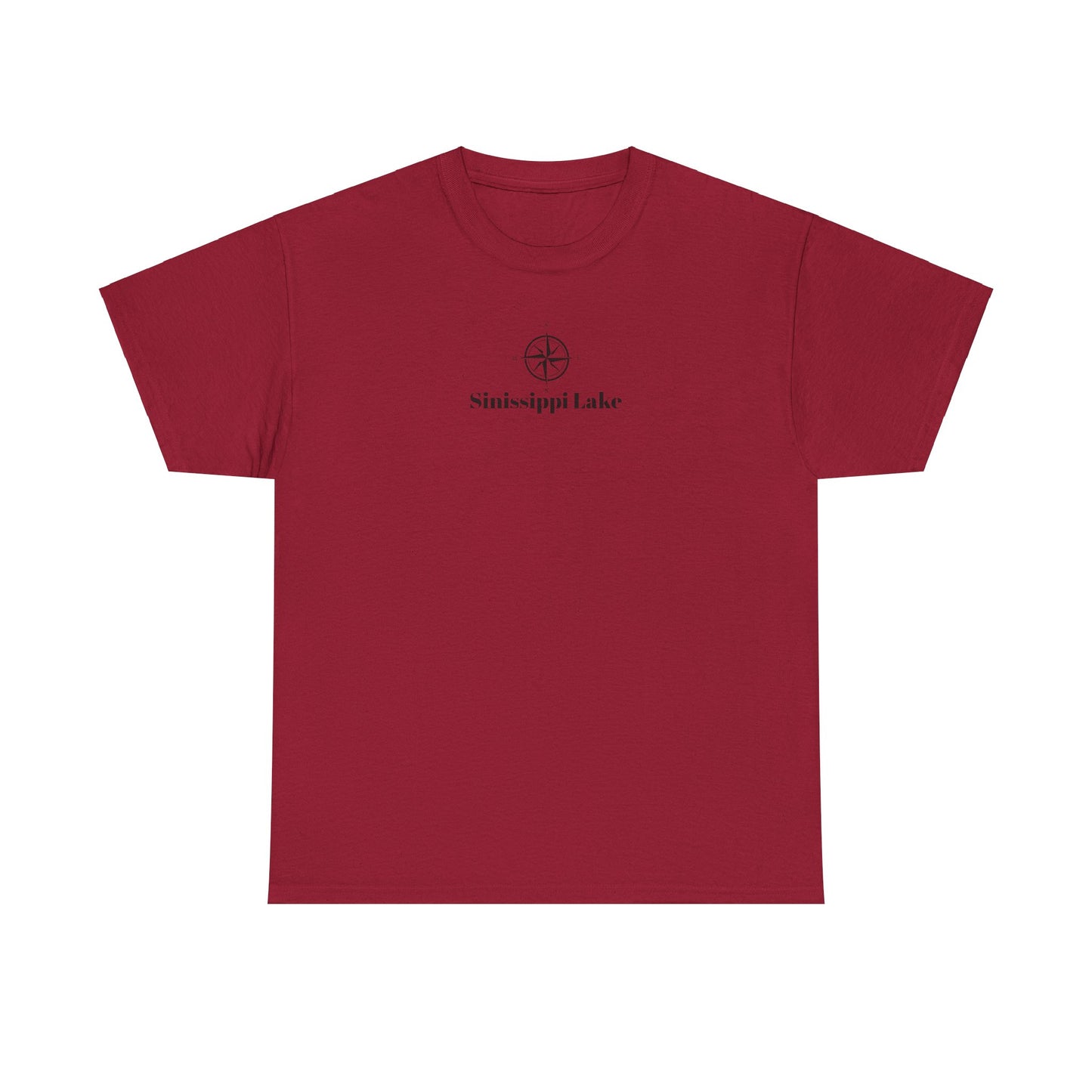 Sinissippi Lake Compass Rose Unisex Heavy Cotton Tee