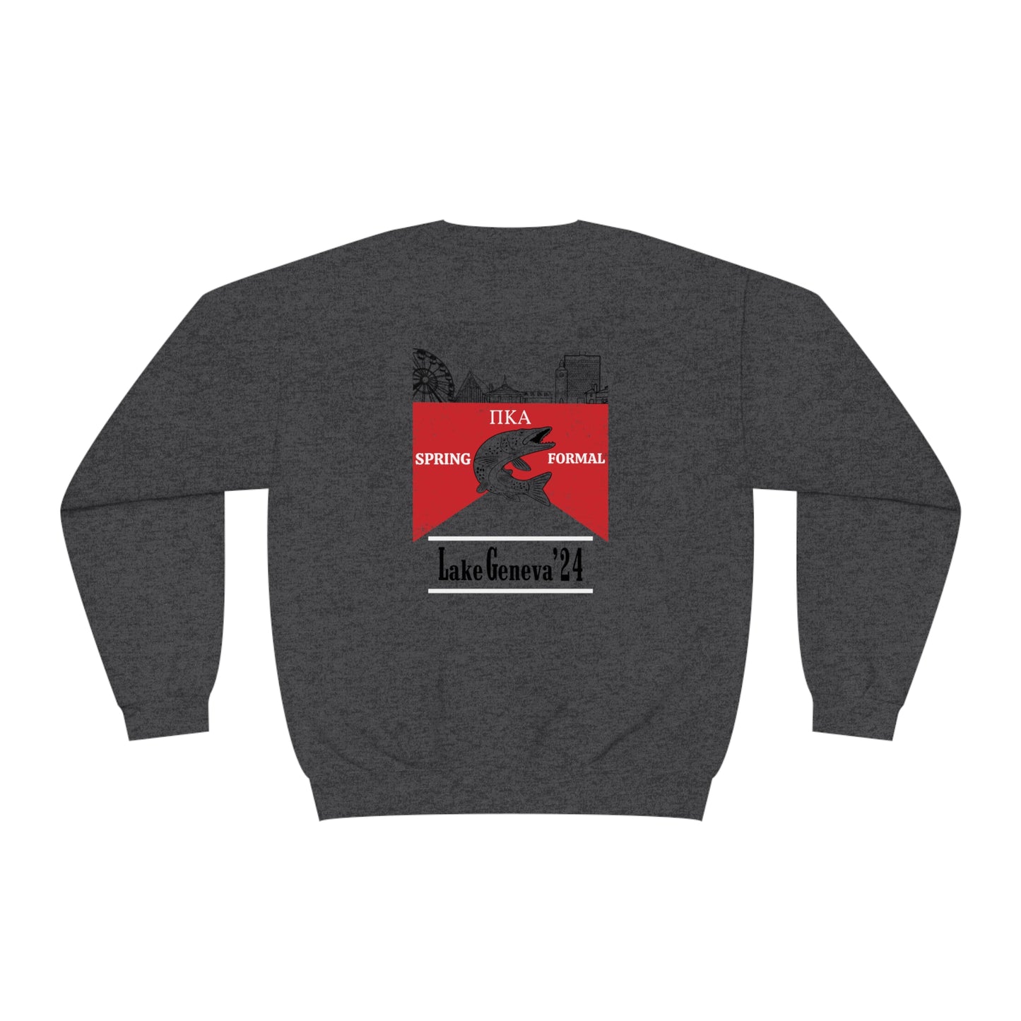 Copy of Pike Mockup 1 Crewneck Sweatshirt budwiser red