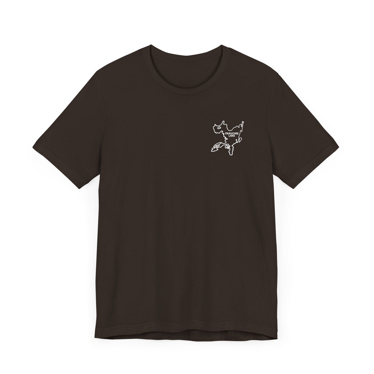 Bow fishing and Okauchee Lake Model - Unisex Lightweight Short Sleeve Tee