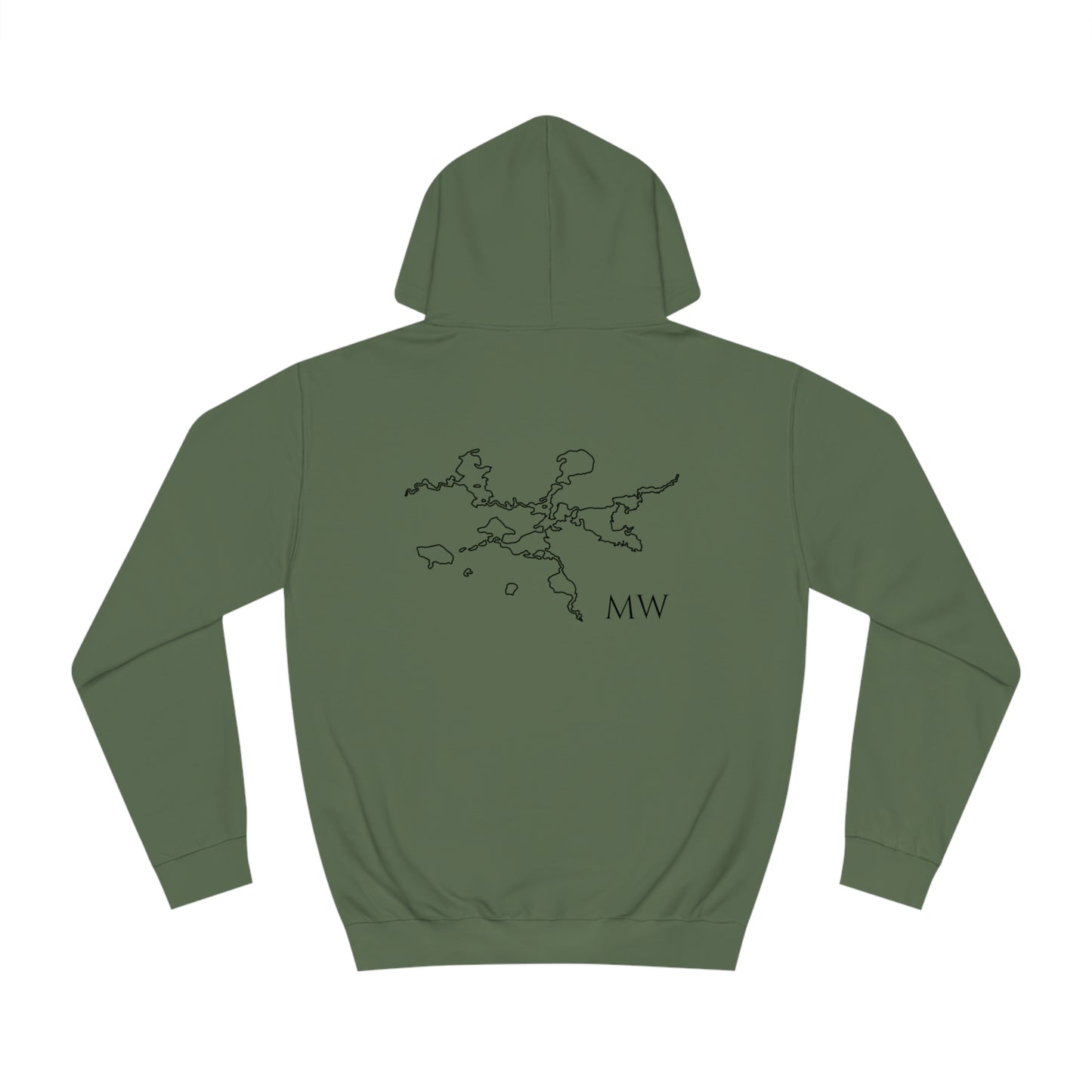 Manitowish Waters Wakeboard Patch - Unisex Hoodie Medium Weight