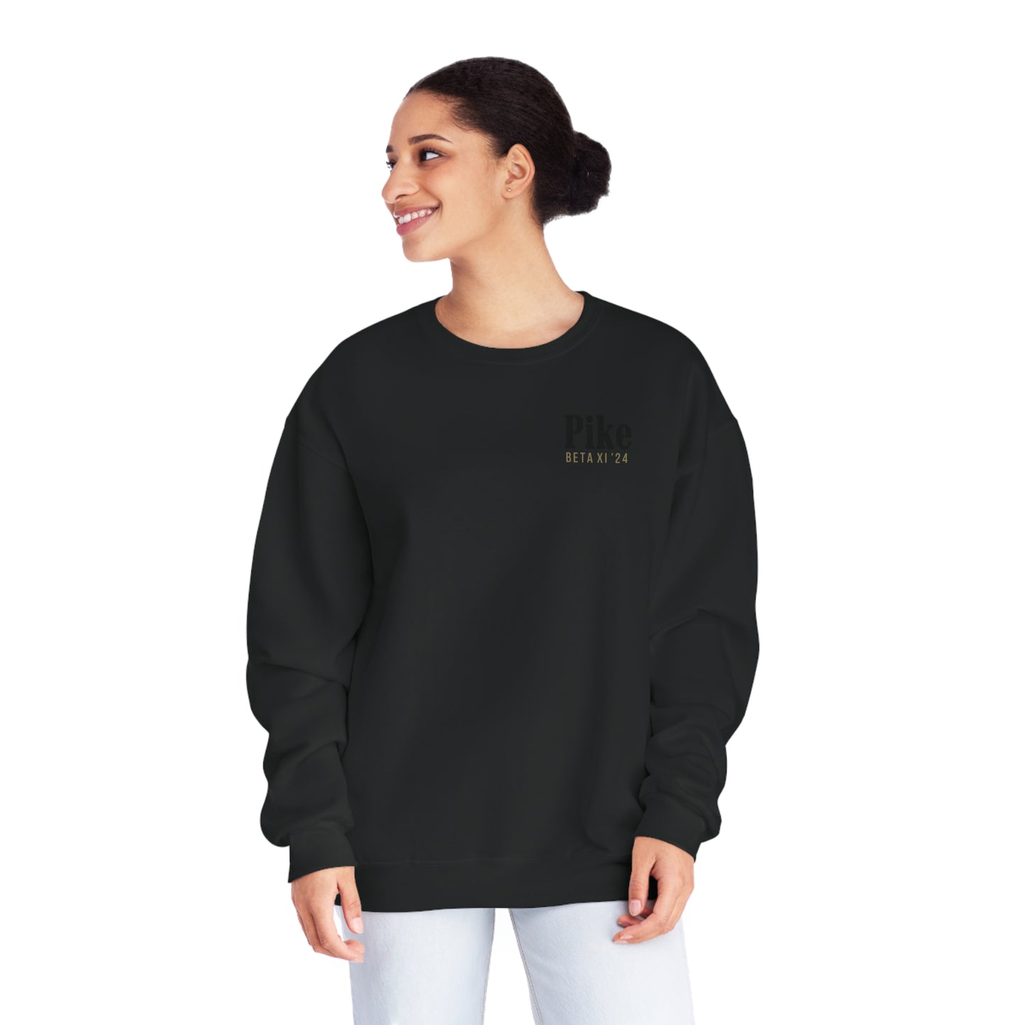 Pike Mockup 1 Crewneck Sweatshirt budwiser red