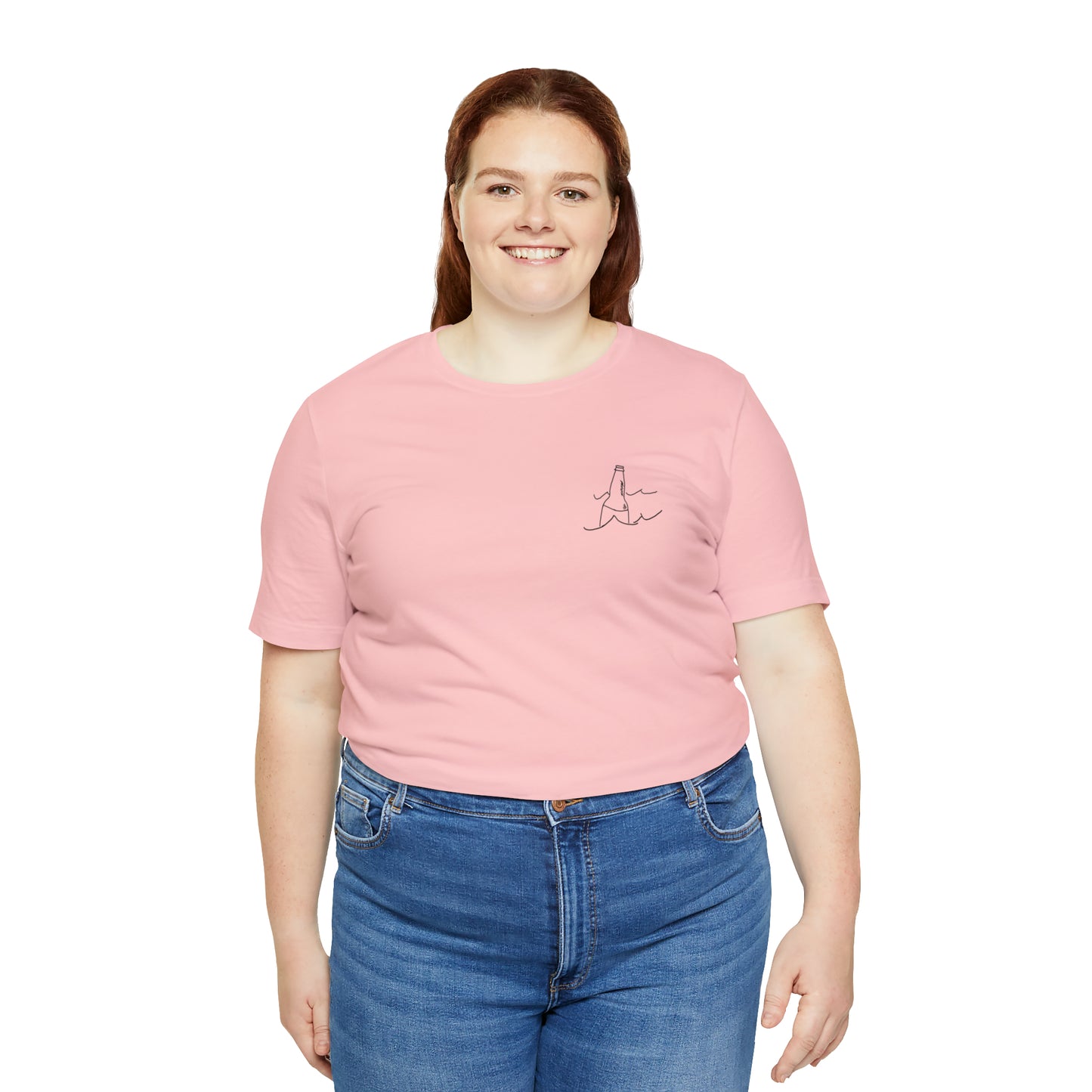 Bottle Patch - lac LaBelle Unisex Lightweight Short Sleeve Tee