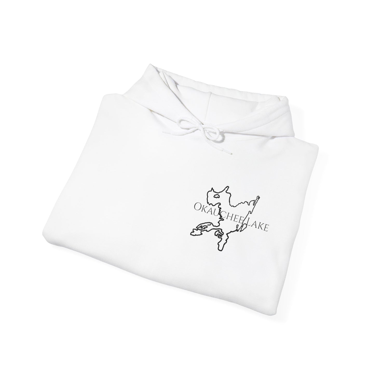 Surfing Sketch (Okauchee Lake) Unisex Heavy Blend Hooded Sweatshirt