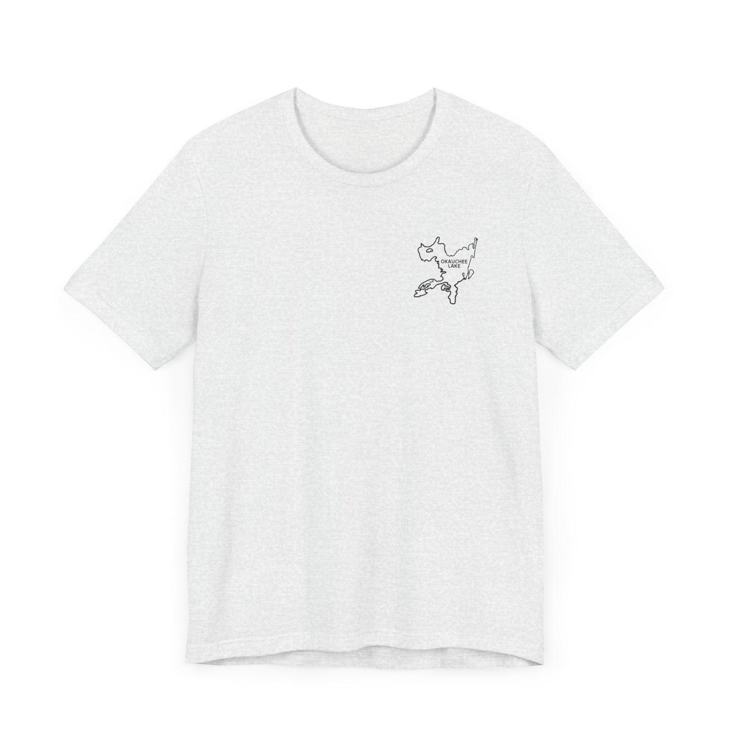 Bow fishing and Okauchee Lake Model - Unisex Lightweight Short Sleeve Tee