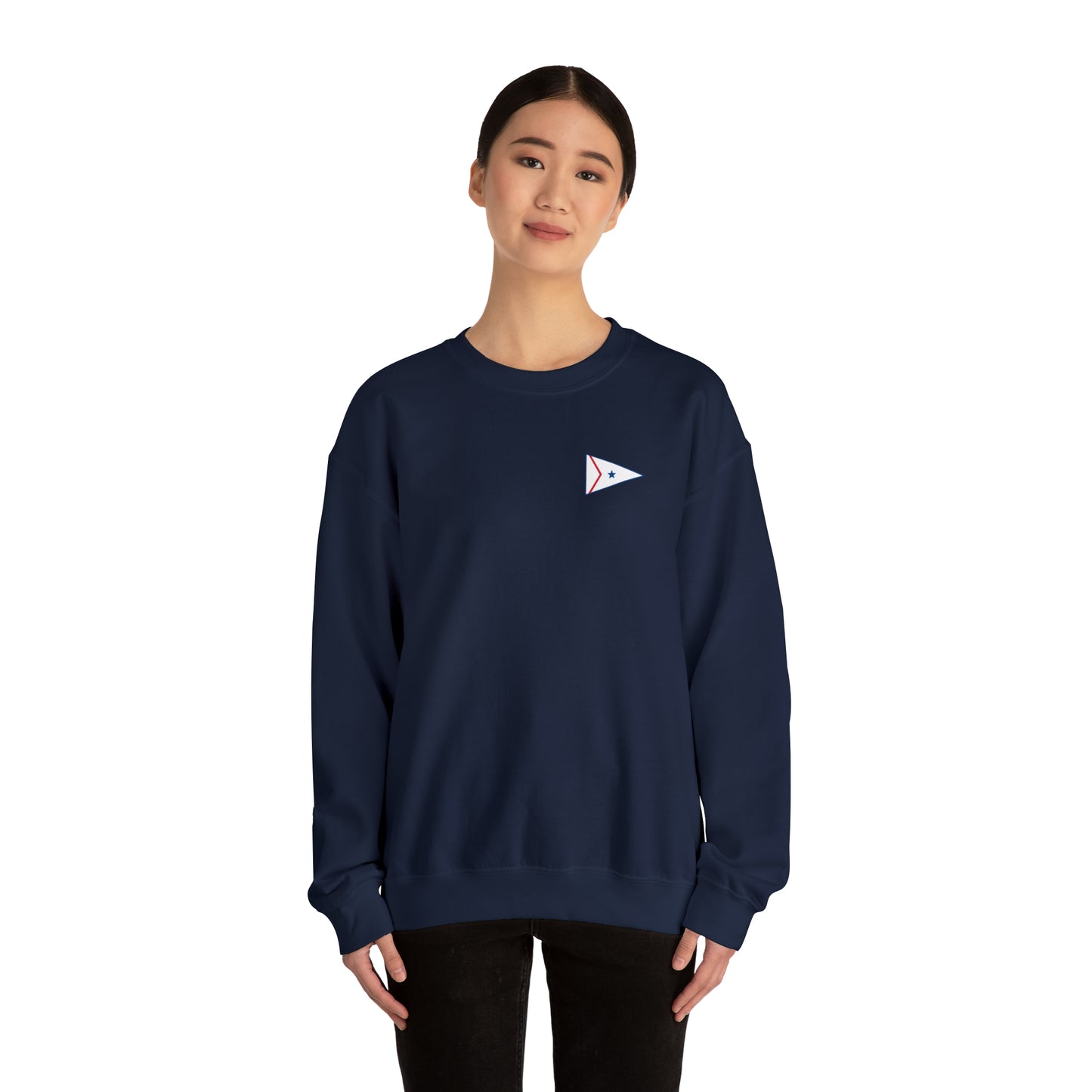 LaBelle Yacht Club Patch Plain Unisex Crewneck Sweatshirt Heavy Blend™