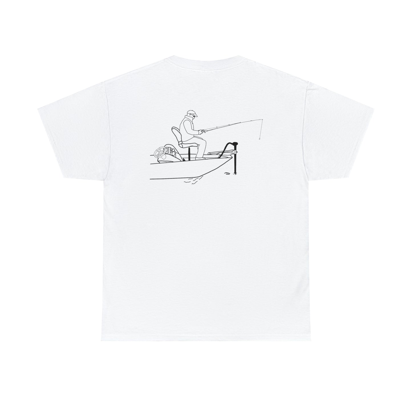 Okauchee Lake, Trolling Motor Fishing - Unisex Heavy Tee Shirt