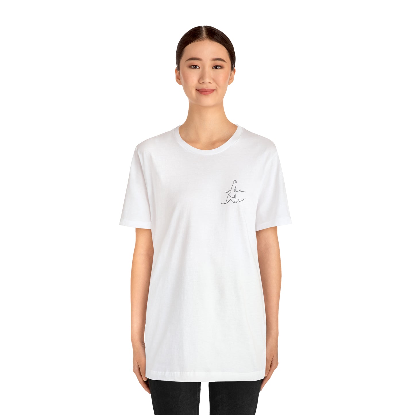 Bottle Patch - lac LaBelle Unisex Lightweight Short Sleeve Tee