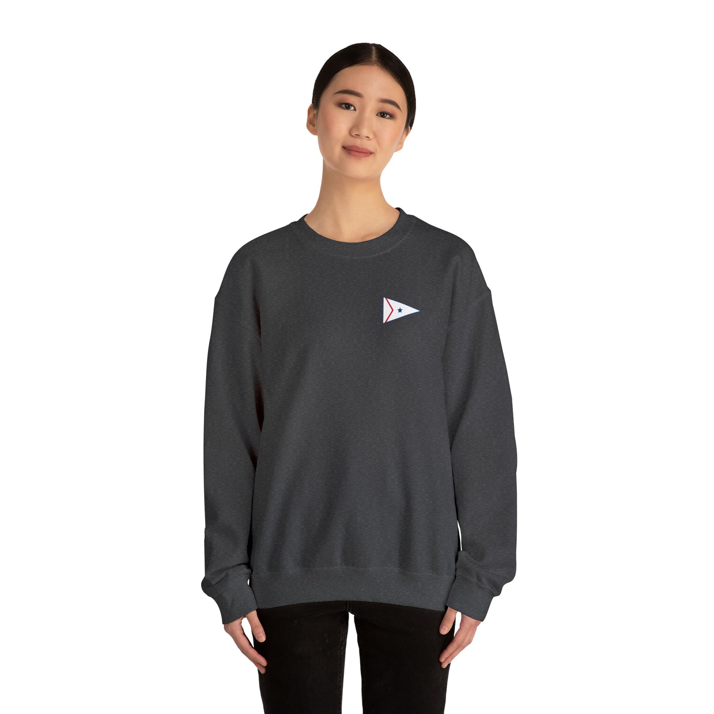 LaBelle Yacht Club Patch Plain Unisex Crewneck Sweatshirt Heavy Blend™