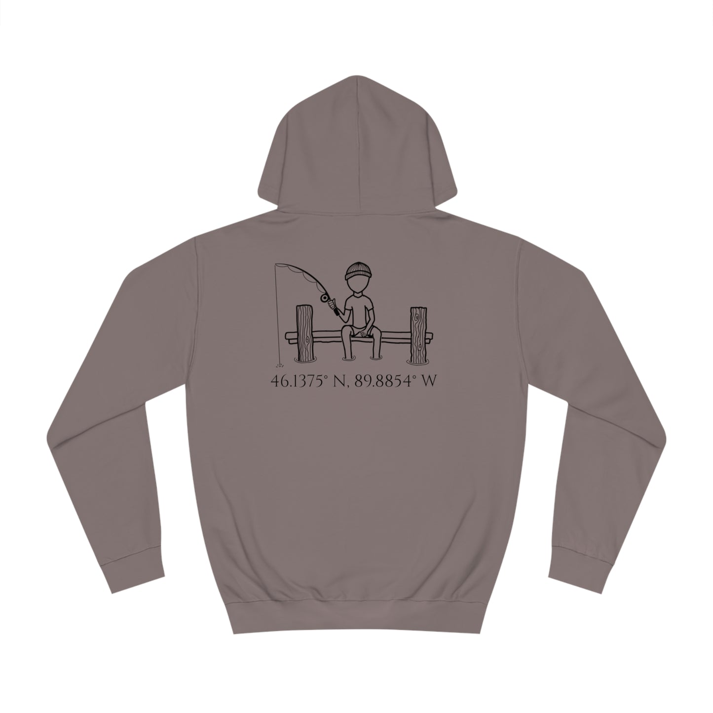 Manitowish Waters Fishing Off Dock - Unisex Hoodie Medium Weight