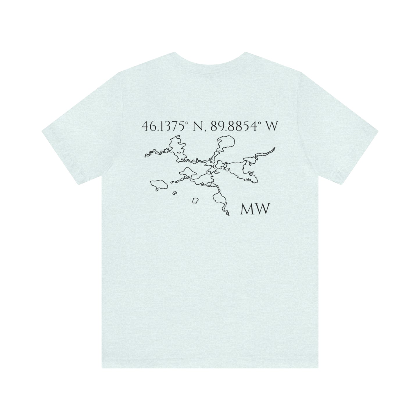 Sailing Patch - Manitowish Waters Unisex Lightweight Short Sleeve Tee