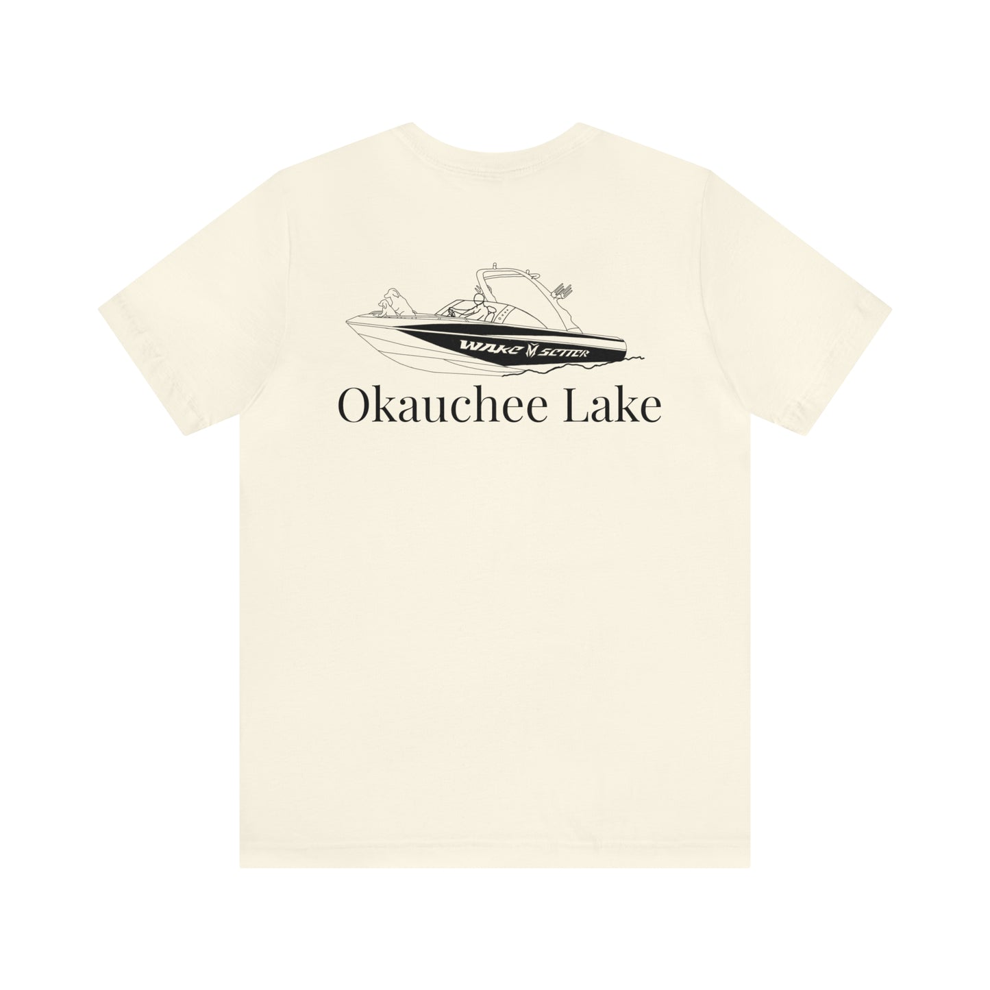 Standup Jetski Front, 2008 Malibu Wakesetter - Okauchee Lake Unisex Lightweight Short Sleeve Tee