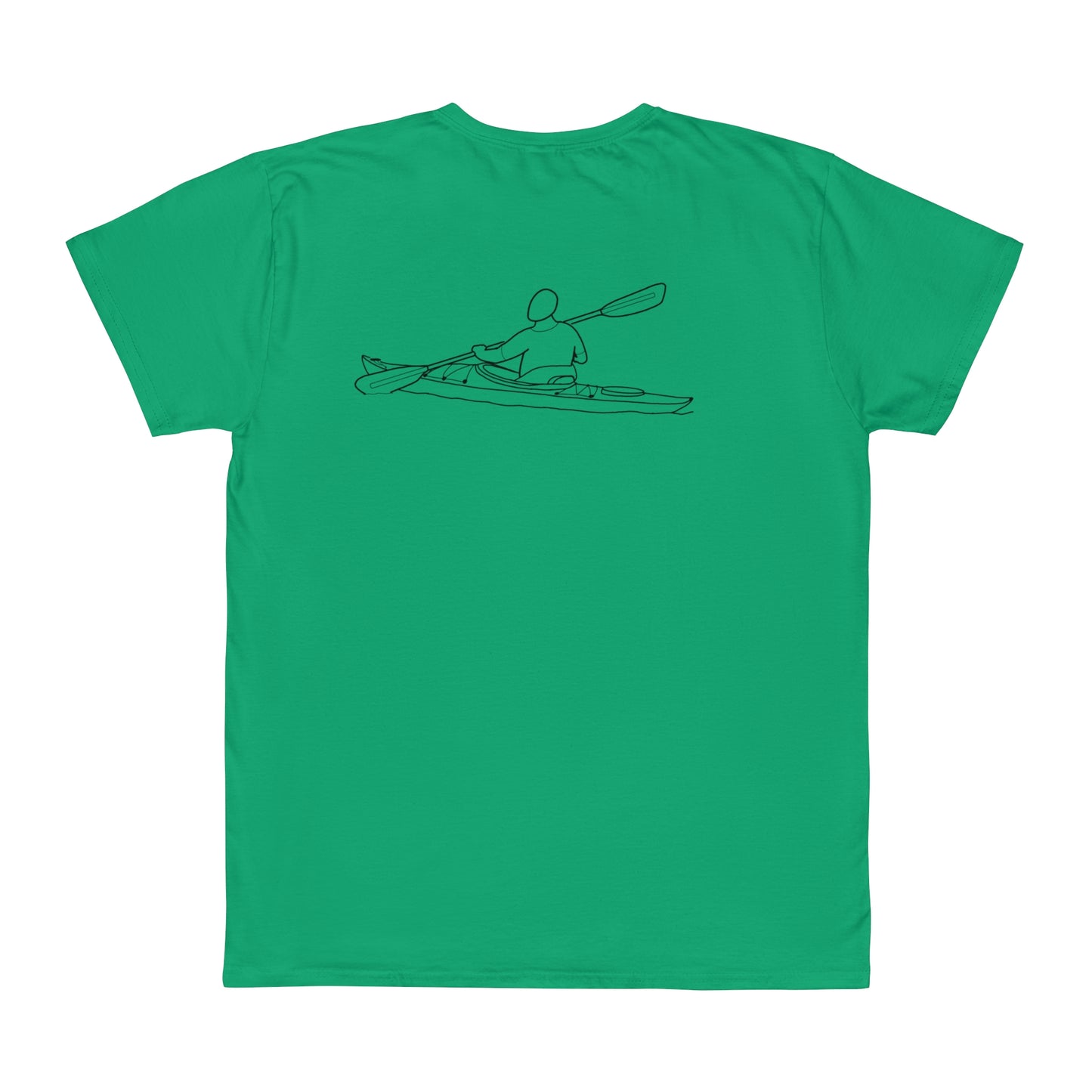 Okauchee Lake, kayak back - Unisex Lightweight short sleeve