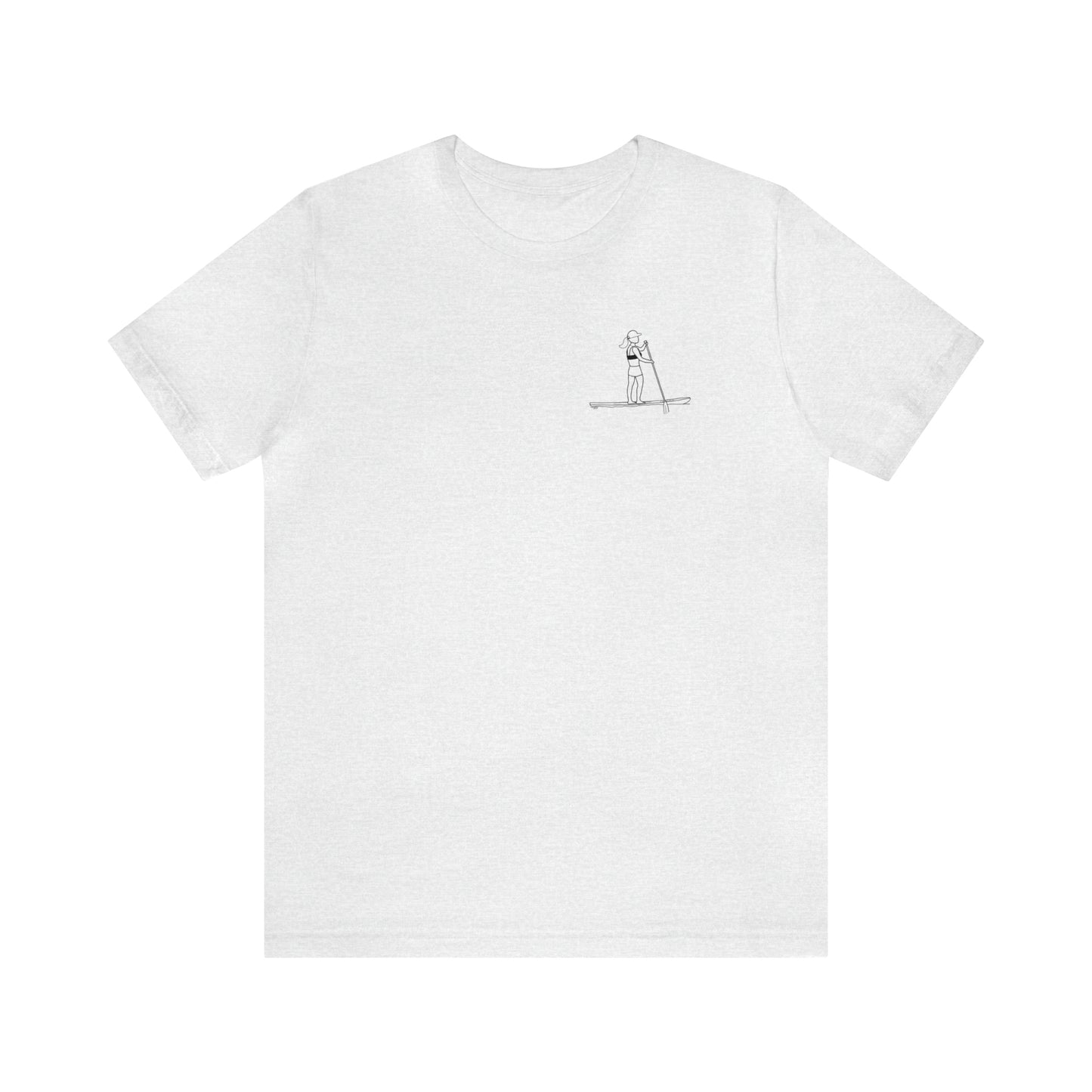 Paddle Board Female - Park Lake Unisex Lightweight Short Sleeve Tee