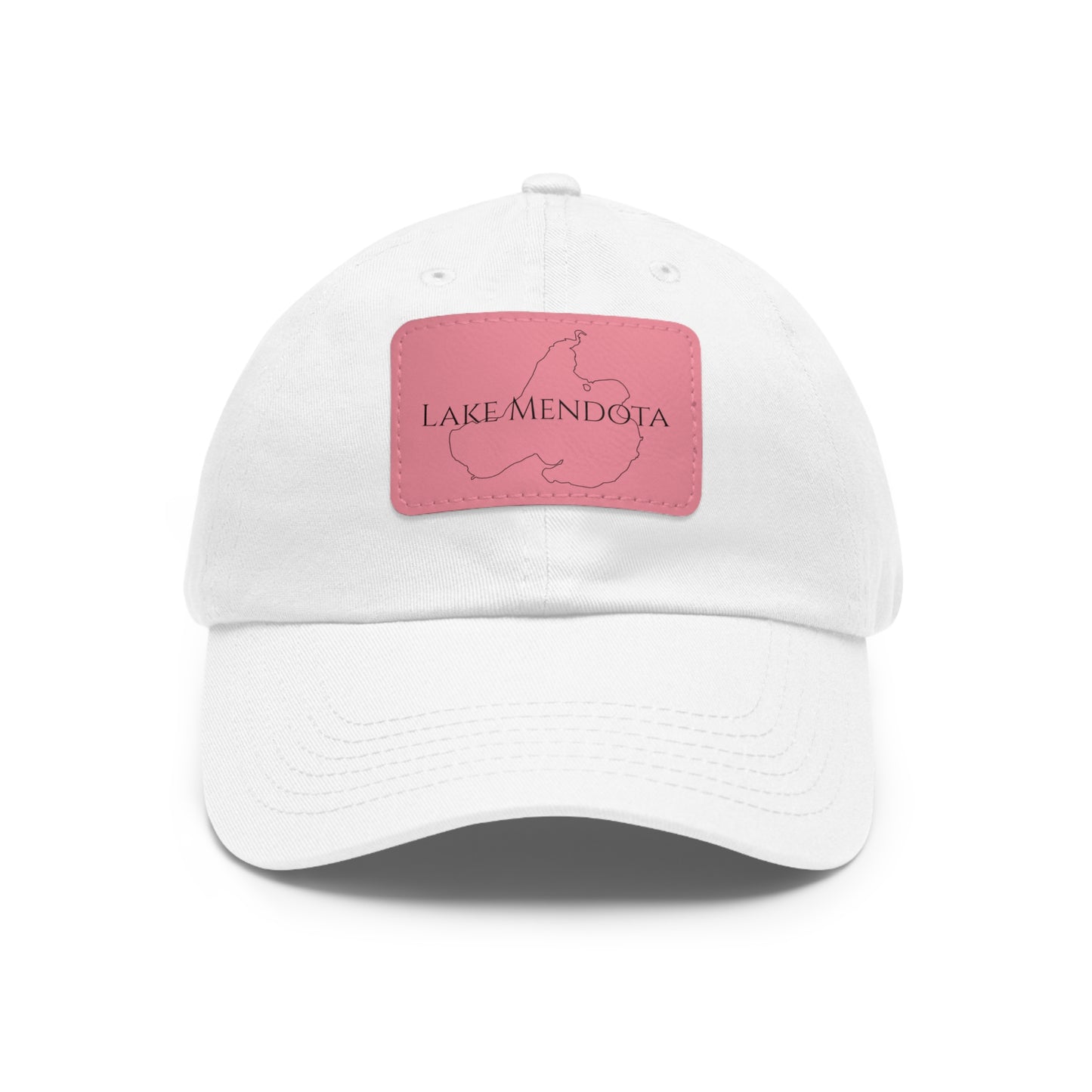 Lake Mendota Embroidered Hat with Leather Patch