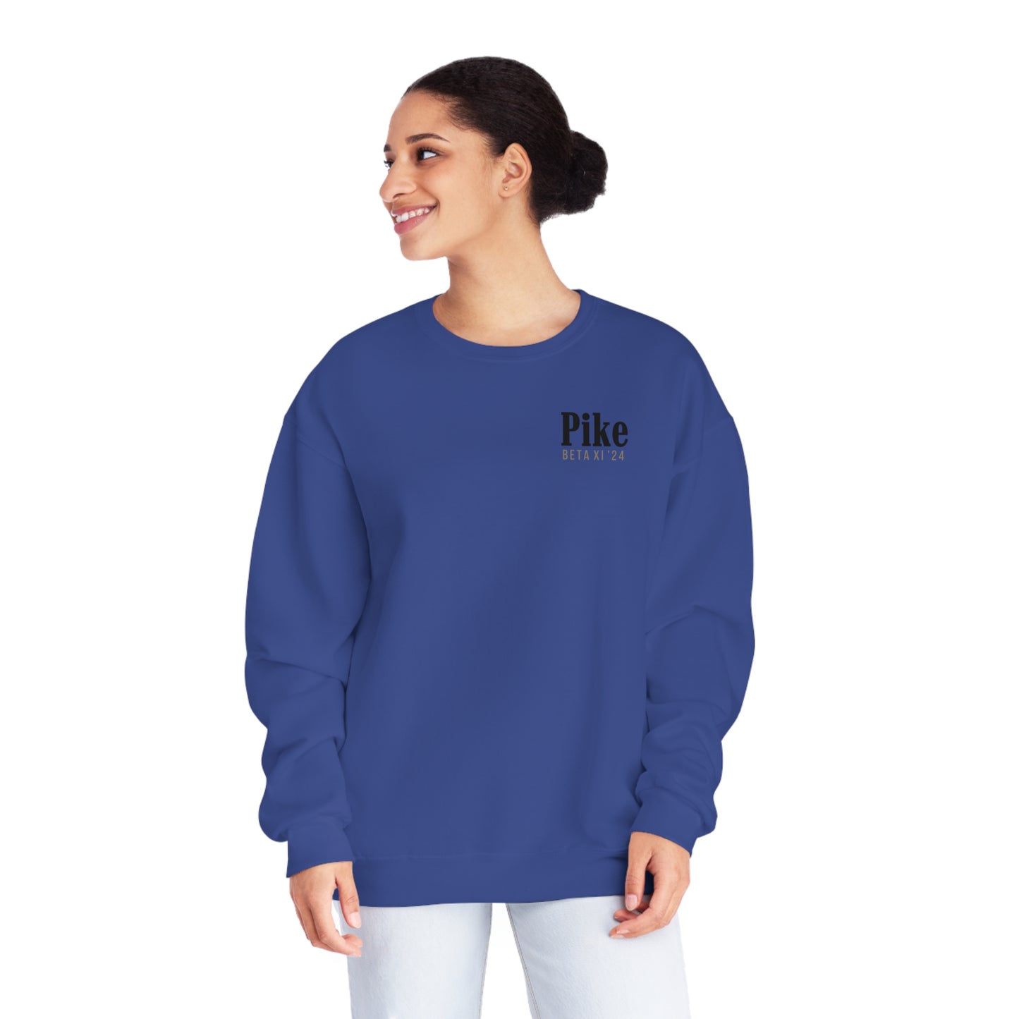 Pike Mockup 1 Crewneck Sweatshirt budwiser red