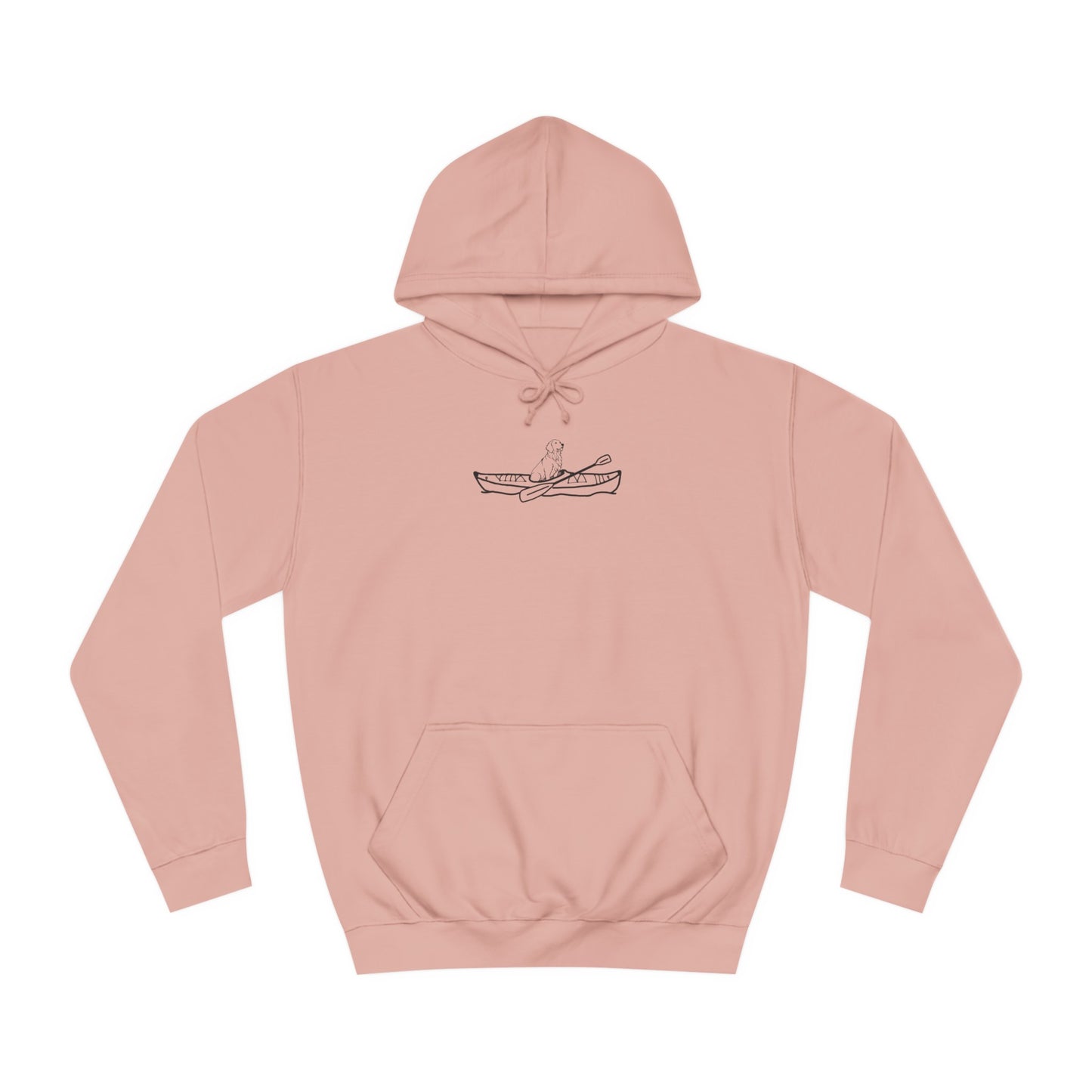 Kayak Dog - Golden Retriever Plain - Unisex Medium Weight Hoodie