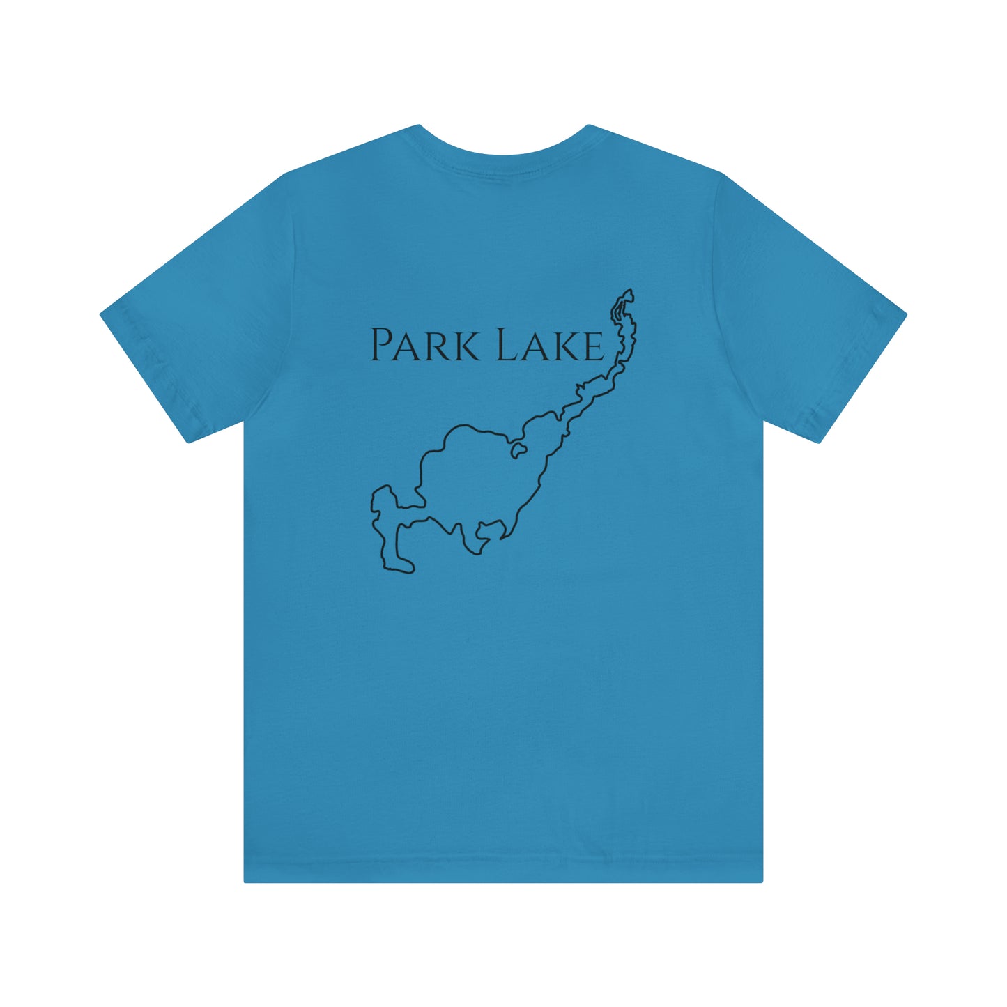 Kayak Man - Park Lake Unisex Lightweight Short Sleeve Tee