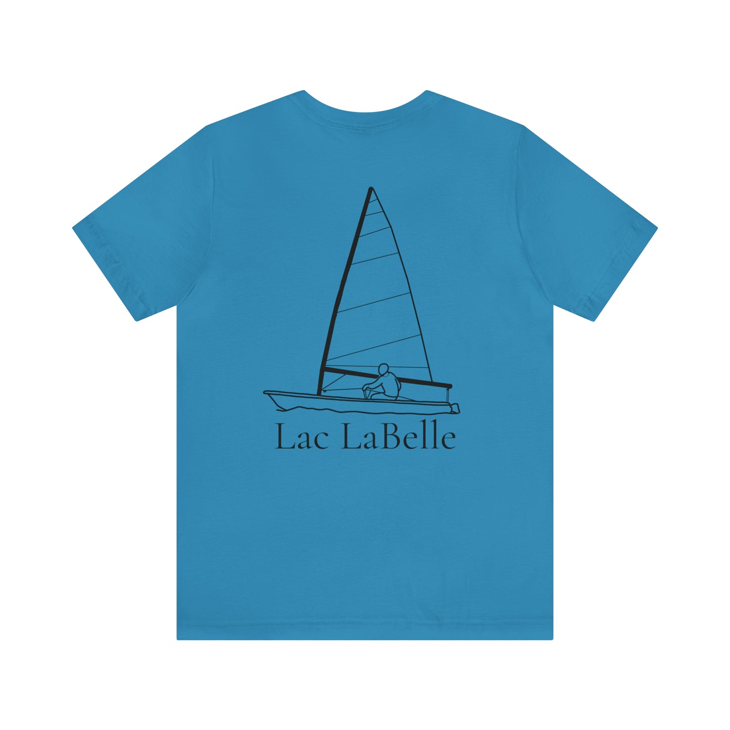 Lac LaBelle, Sailing - Unisex Lightweight Short Sleeve Tee
