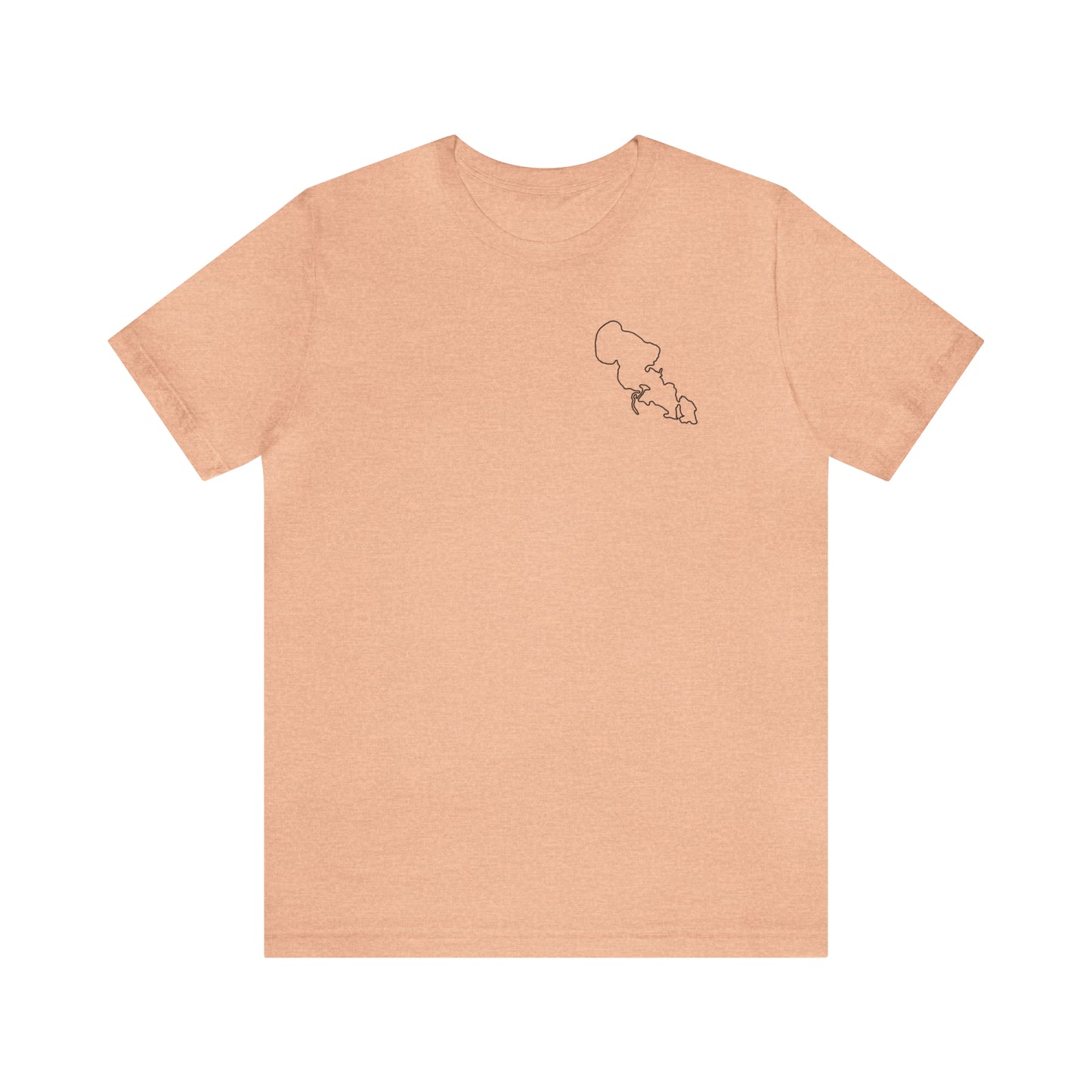 Wisconsin Sailing - Lac LaBelle Unisex Lightweight Short Sleeve Tee