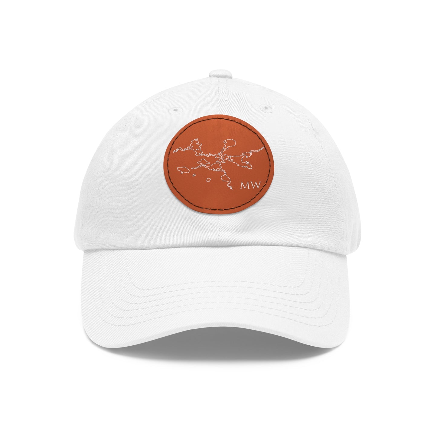 Manitowish Waters Embroidered Hat with Leather Patch