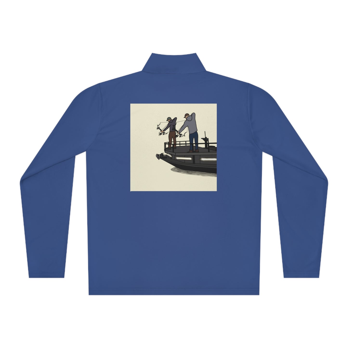 Bow fishing and Compass Rose Model - Unisex Quarter-Zip