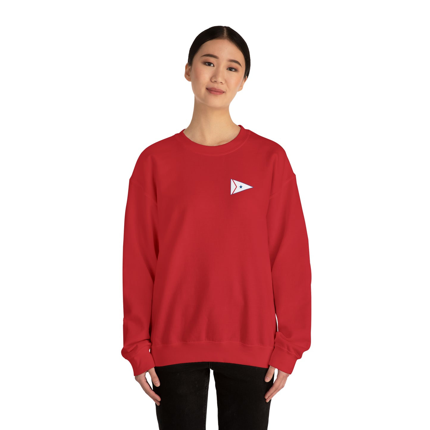 LaBelle Yacht Club Patch Plain Unisex Crewneck Sweatshirt Heavy Blend™