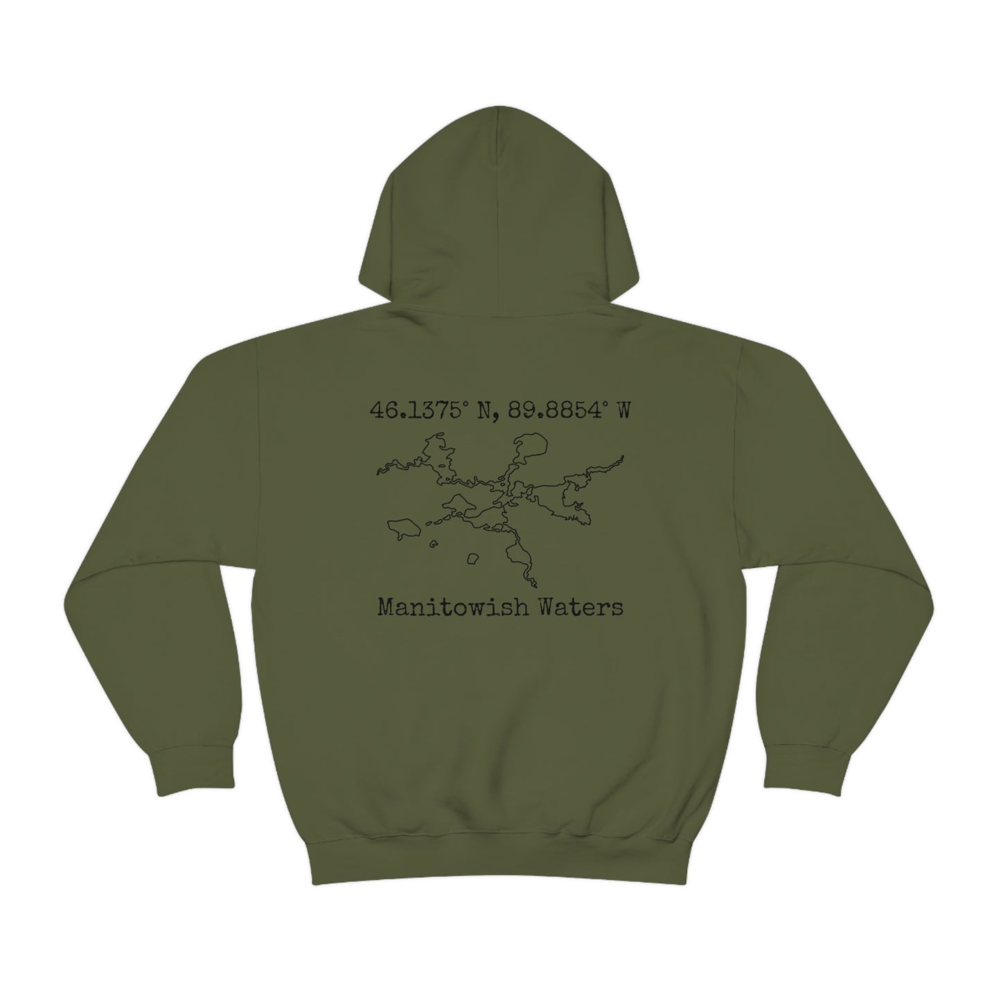 Manitowish Waters Standup Jetski - Unisex Heavy Blend Hooded Sweatshirt