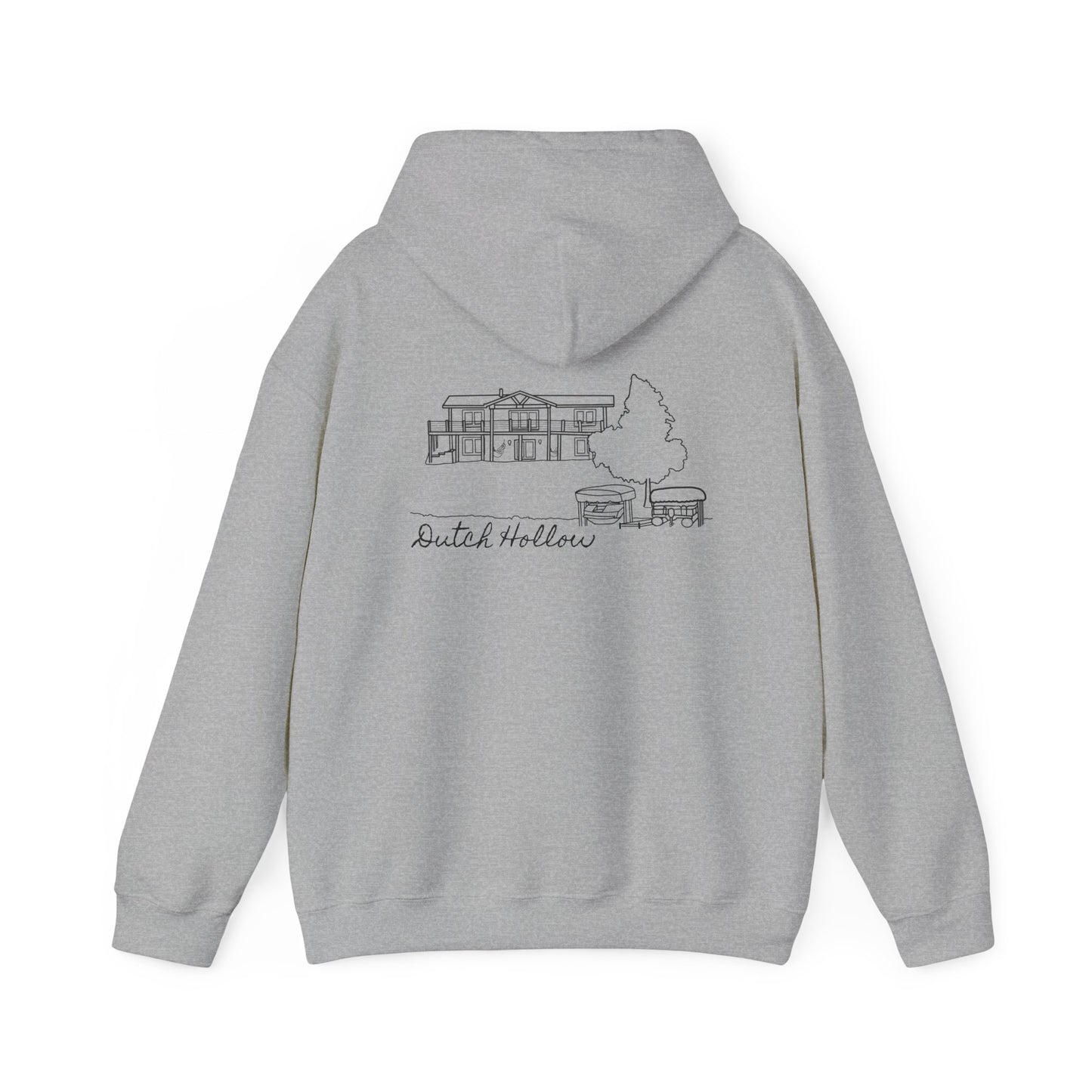 Beer Die Dutch Hollow Cabin - Unisex Heavy Blend Hooded Sweatshirt
