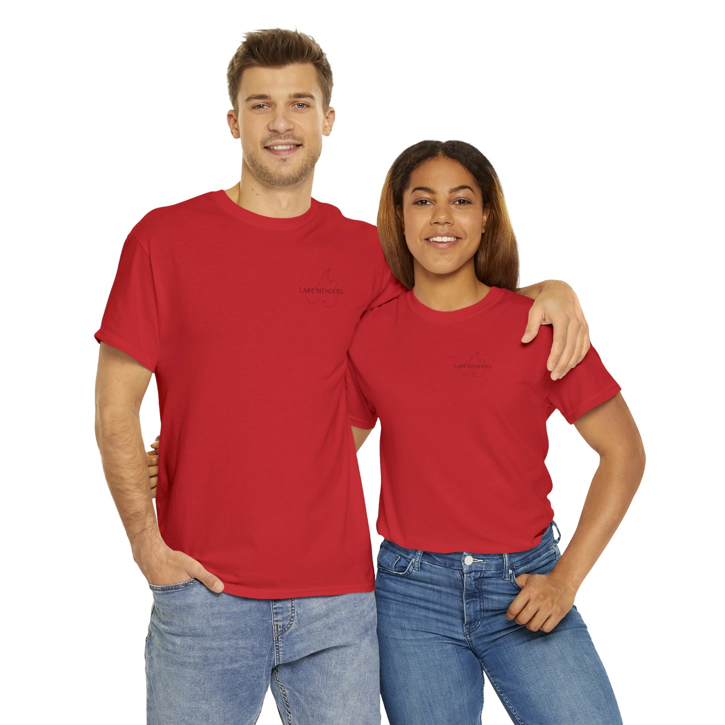 Lake Mendota, Wisconsin Sailing - Unisex Heavy Tee Shirt