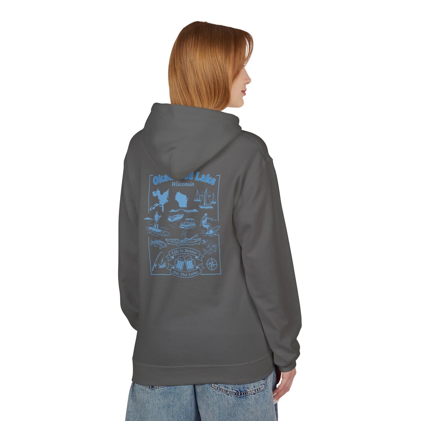 Okauchee Lake Midweight Travel Hoodie -  FD Style #1 (CLC)
